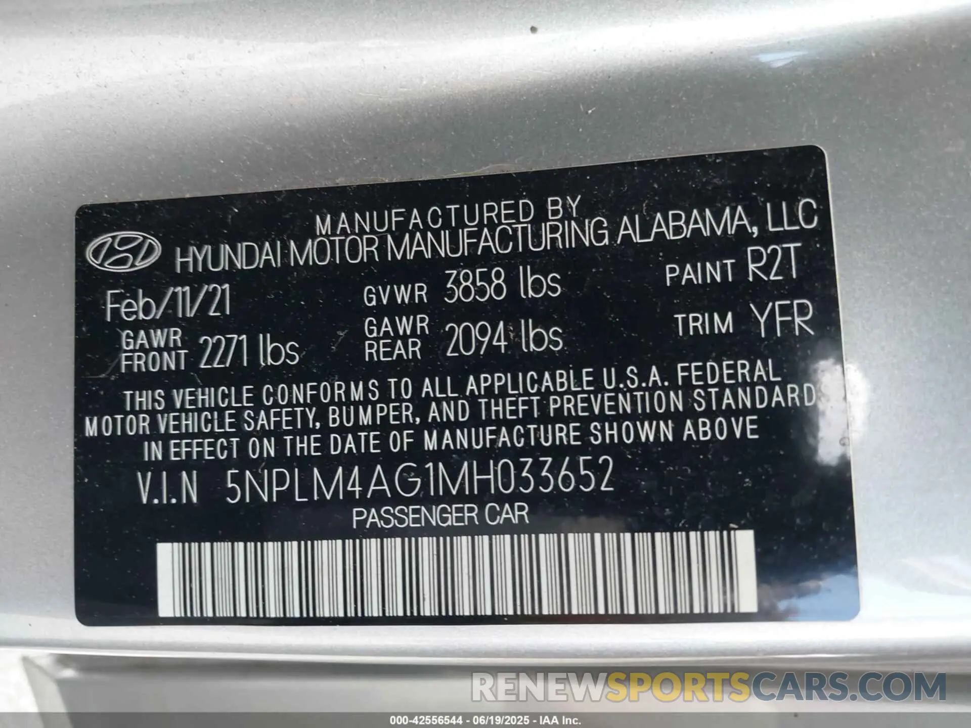 9 Photograph of a damaged car 5NPLM4AG1MH033652 HYUNDAI ELANTRA 2021