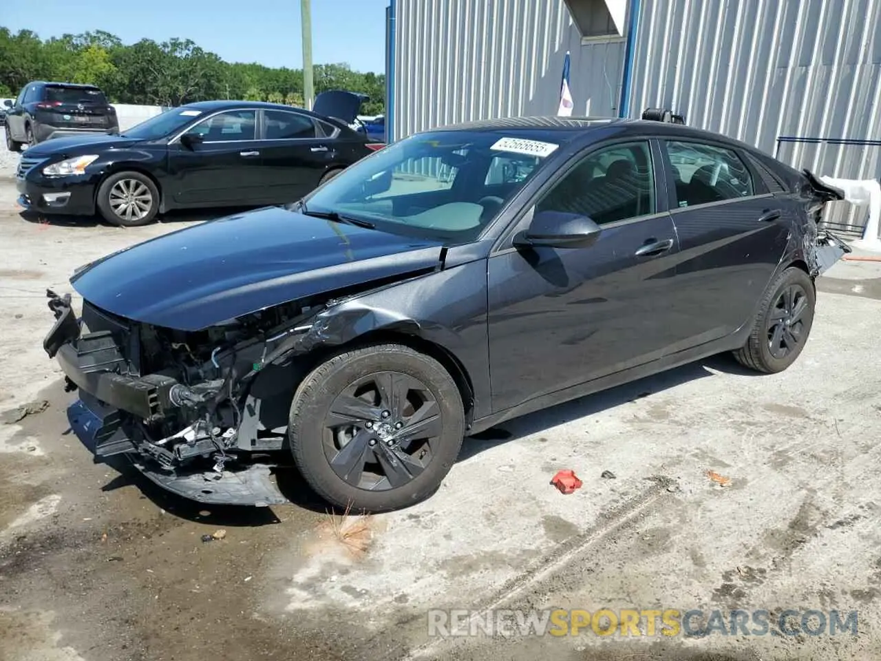 1 Photograph of a damaged car 5NPLM4AG1MH037474 HYUNDAI ELANTRA 2021