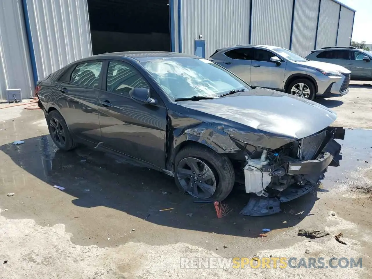 4 Photograph of a damaged car 5NPLM4AG1MH037474 HYUNDAI ELANTRA 2021