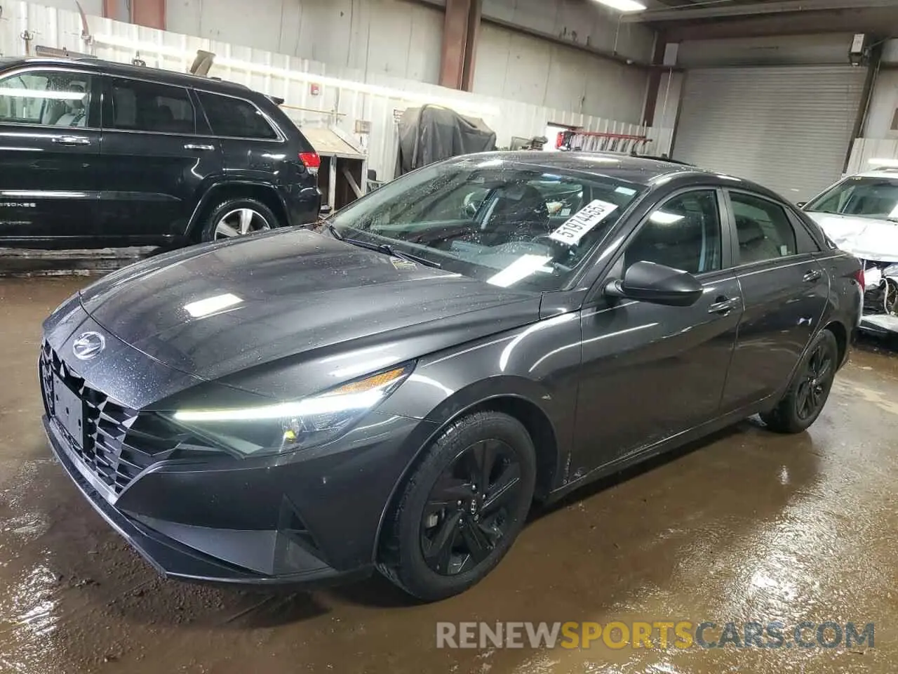1 Photograph of a damaged car 5NPLM4AG3MH009787 HYUNDAI ELANTRA 2021