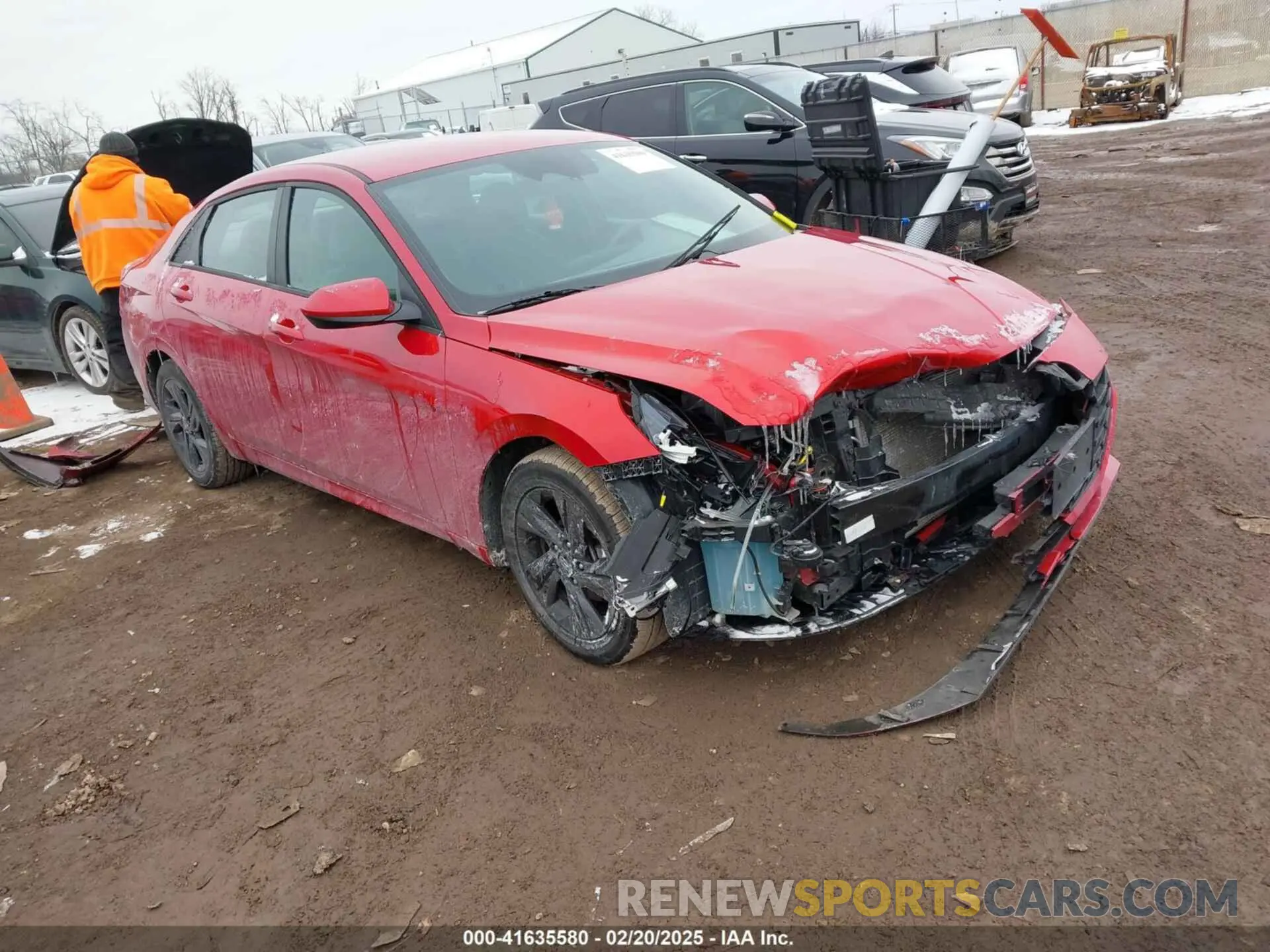 1 Photograph of a damaged car 5NPLM4AG3MH021194 HYUNDAI ELANTRA 2021