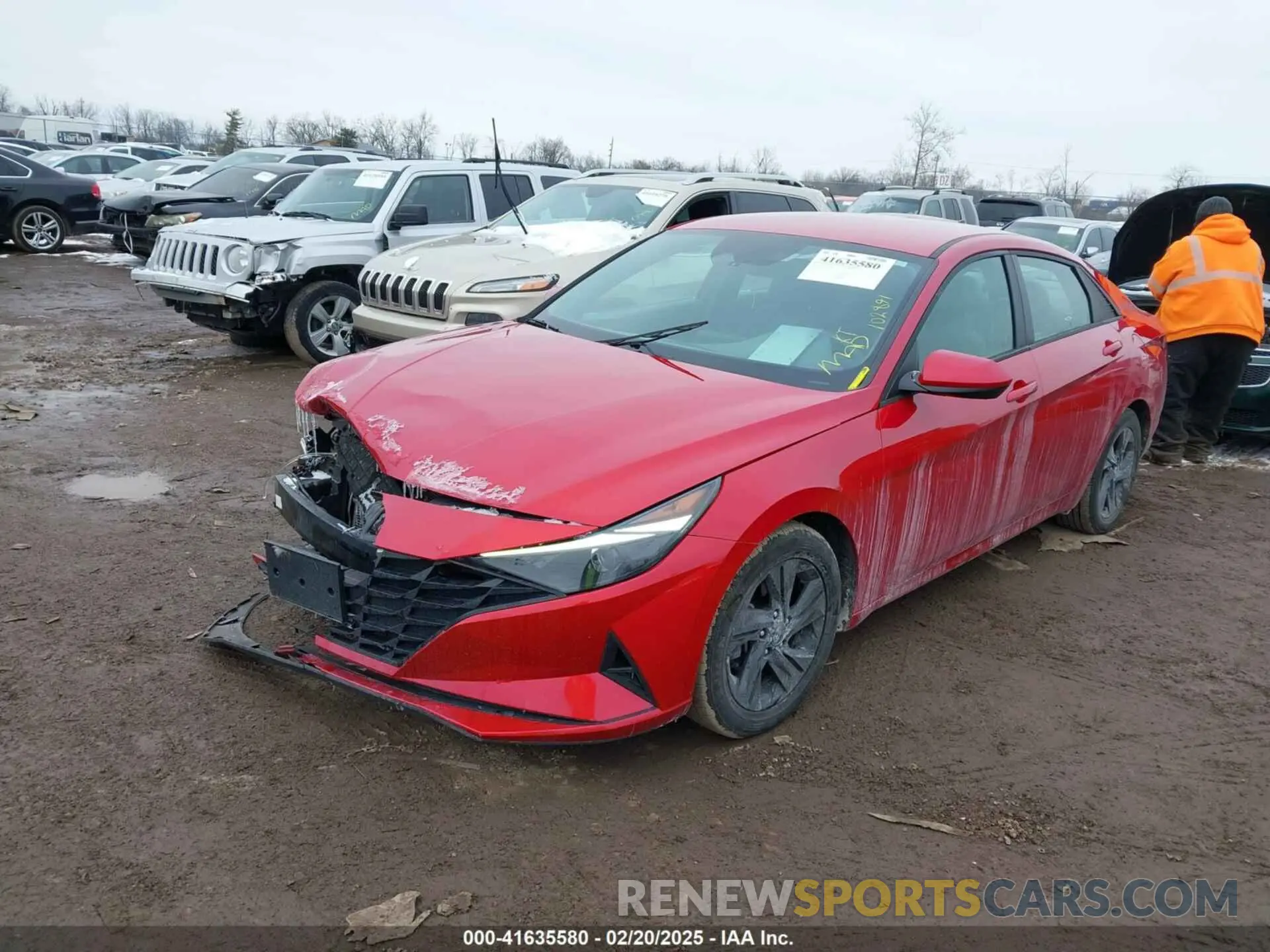 2 Photograph of a damaged car 5NPLM4AG3MH021194 HYUNDAI ELANTRA 2021
