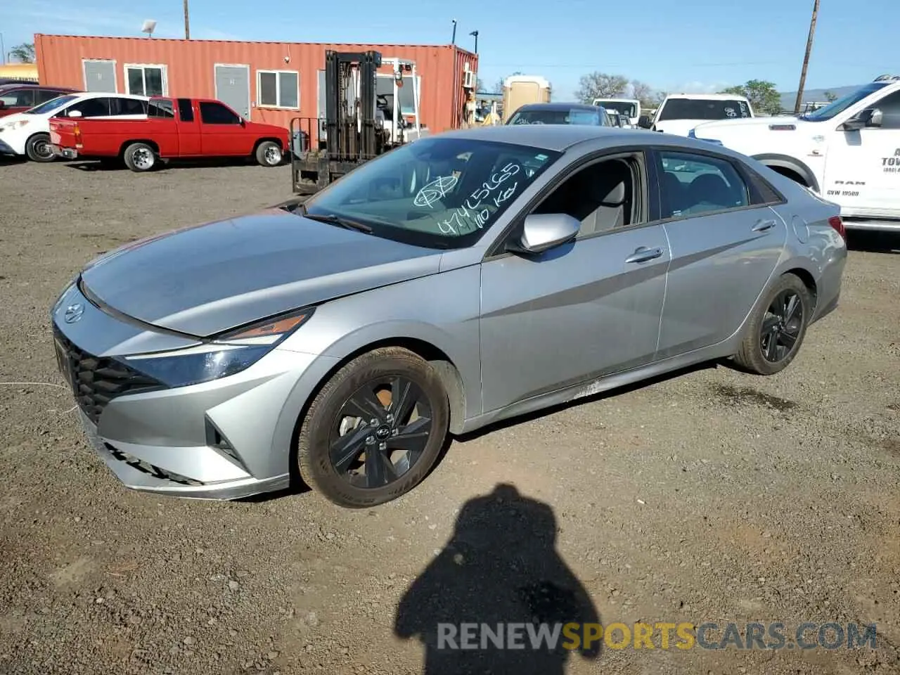 1 Photograph of a damaged car 5NPLM4AG3MH036200 HYUNDAI ELANTRA 2021