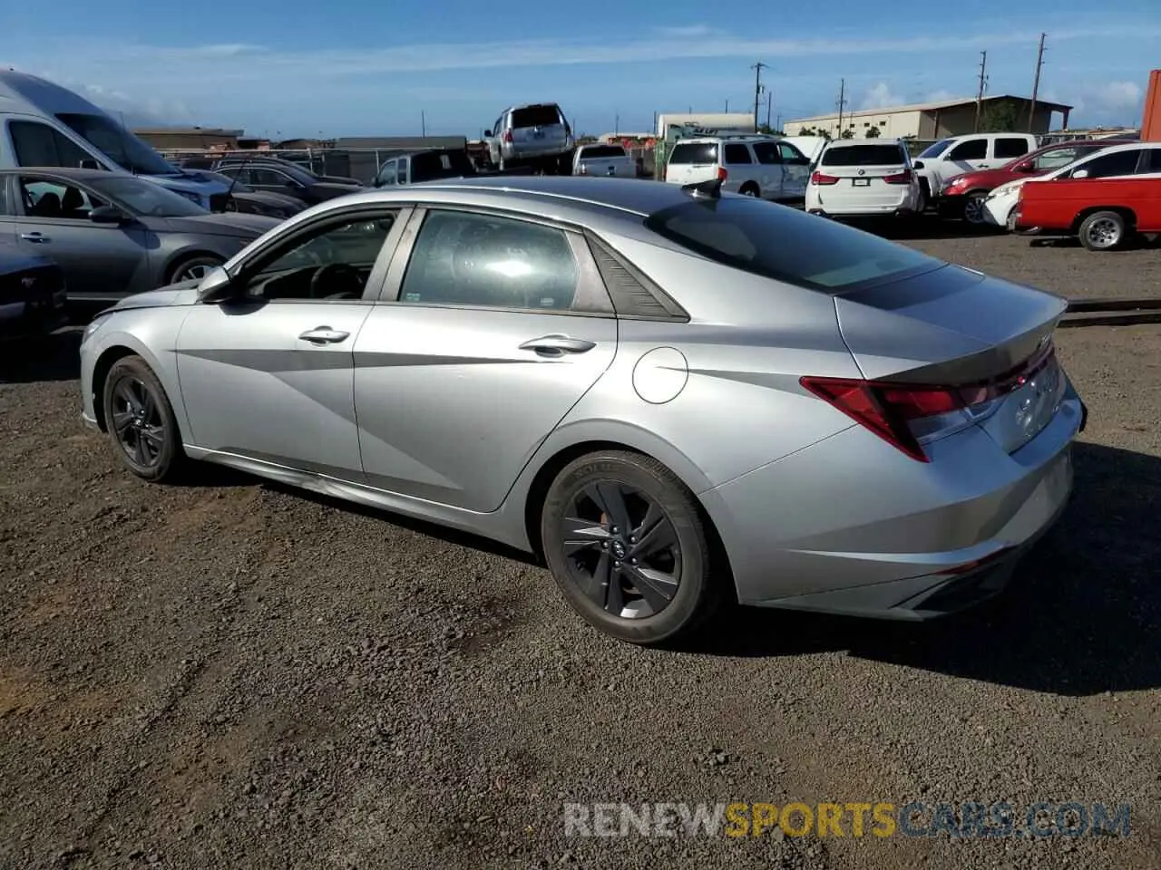 2 Photograph of a damaged car 5NPLM4AG3MH036200 HYUNDAI ELANTRA 2021