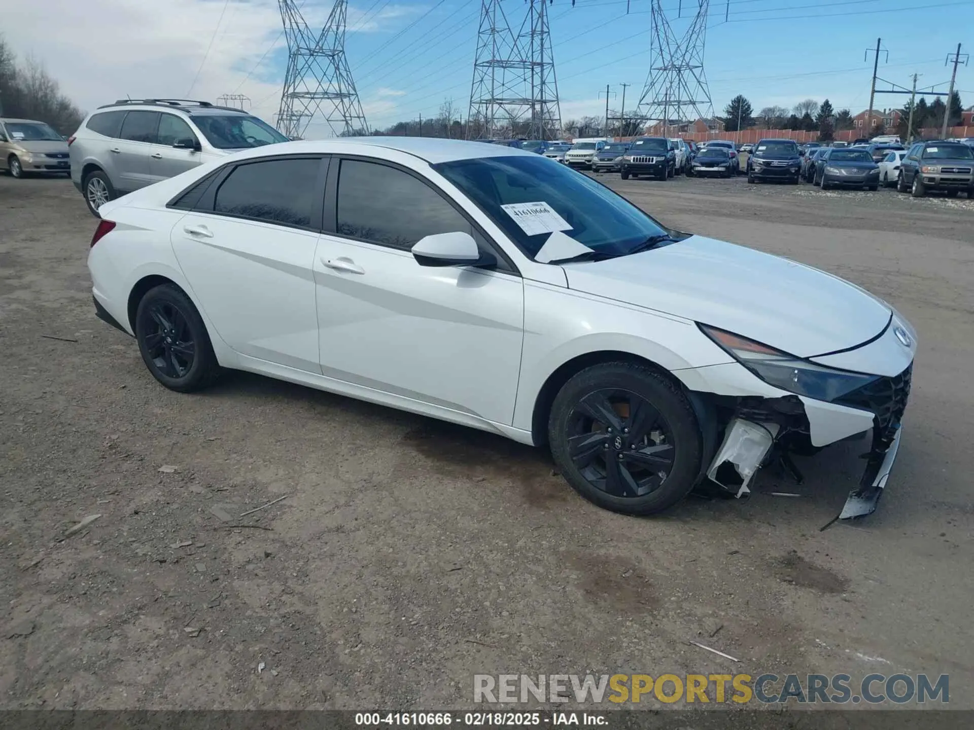 1 Photograph of a damaged car 5NPLM4AG4MH004808 HYUNDAI ELANTRA 2021