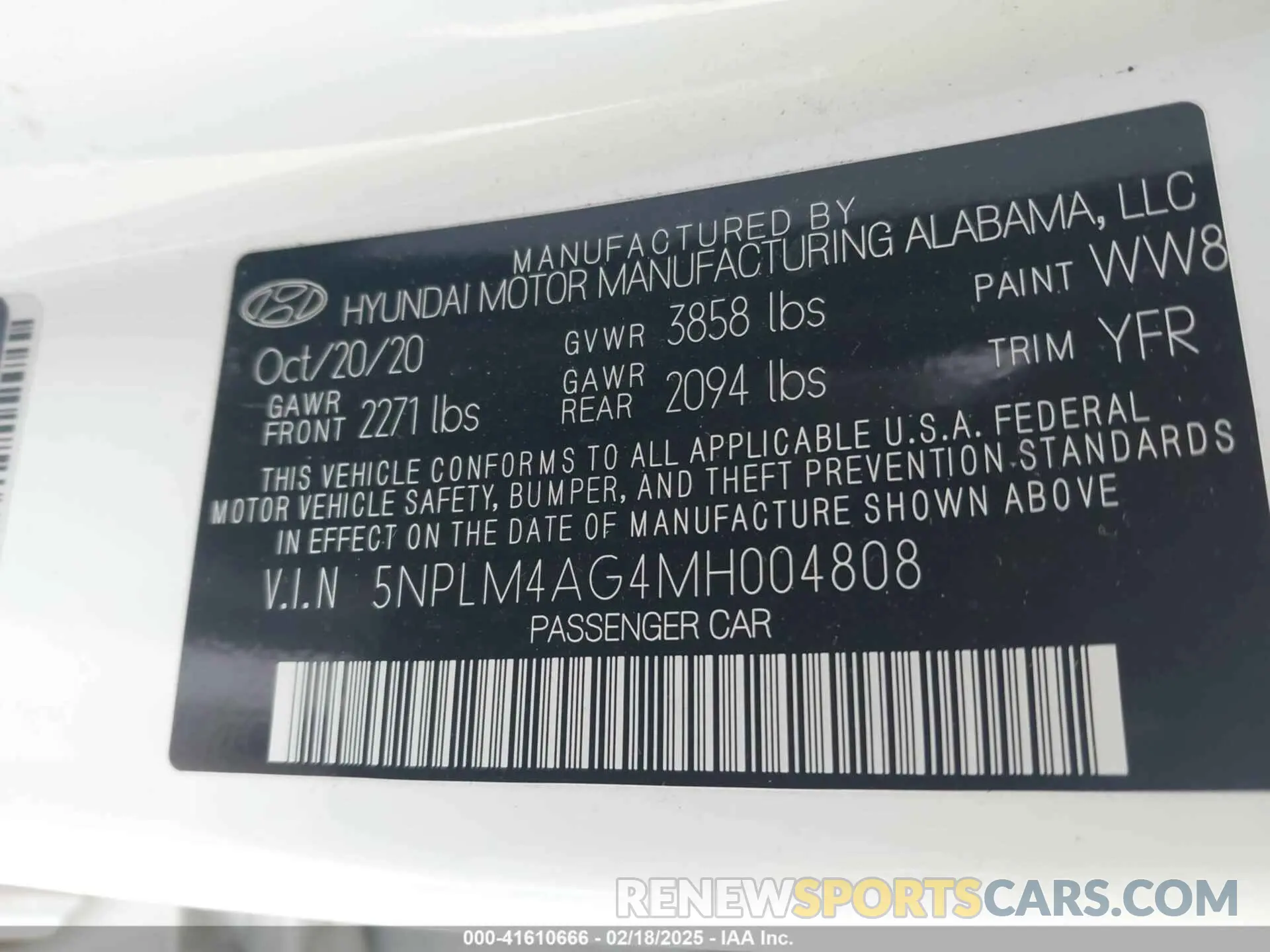 9 Photograph of a damaged car 5NPLM4AG4MH004808 HYUNDAI ELANTRA 2021