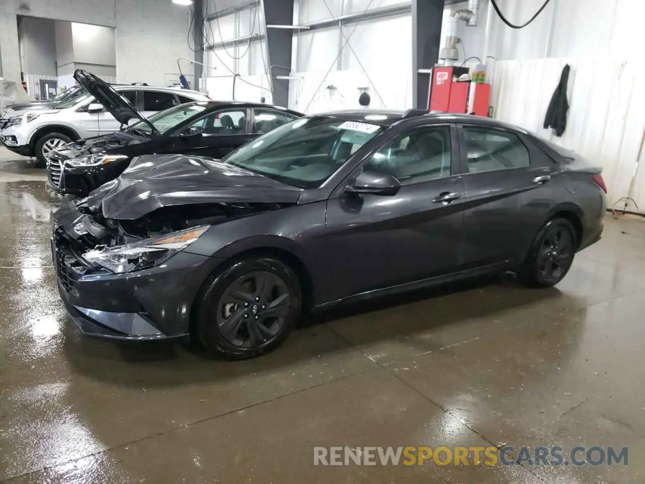 1 Photograph of a damaged car 5NPLM4AG4MH008079 HYUNDAI ELANTRA 2021