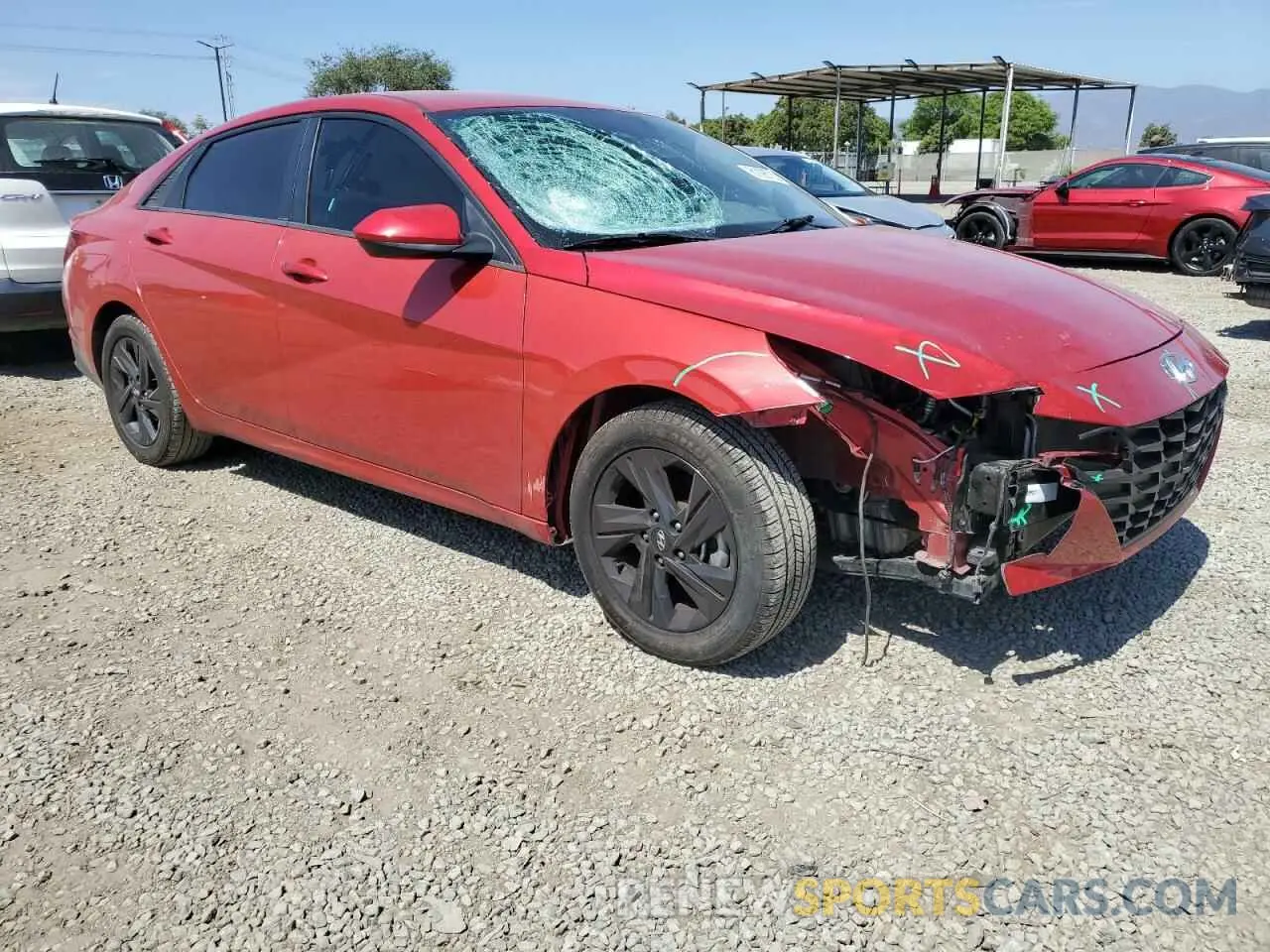 4 Photograph of a damaged car 5NPLM4AG4MH051336 HYUNDAI ELANTRA 2021