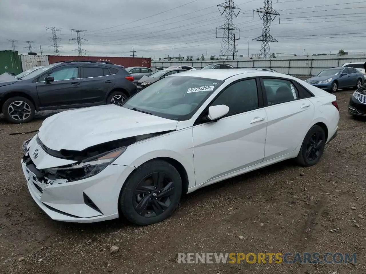 1 Photograph of a damaged car 5NPLM4AG6MH002252 HYUNDAI ELANTRA 2021