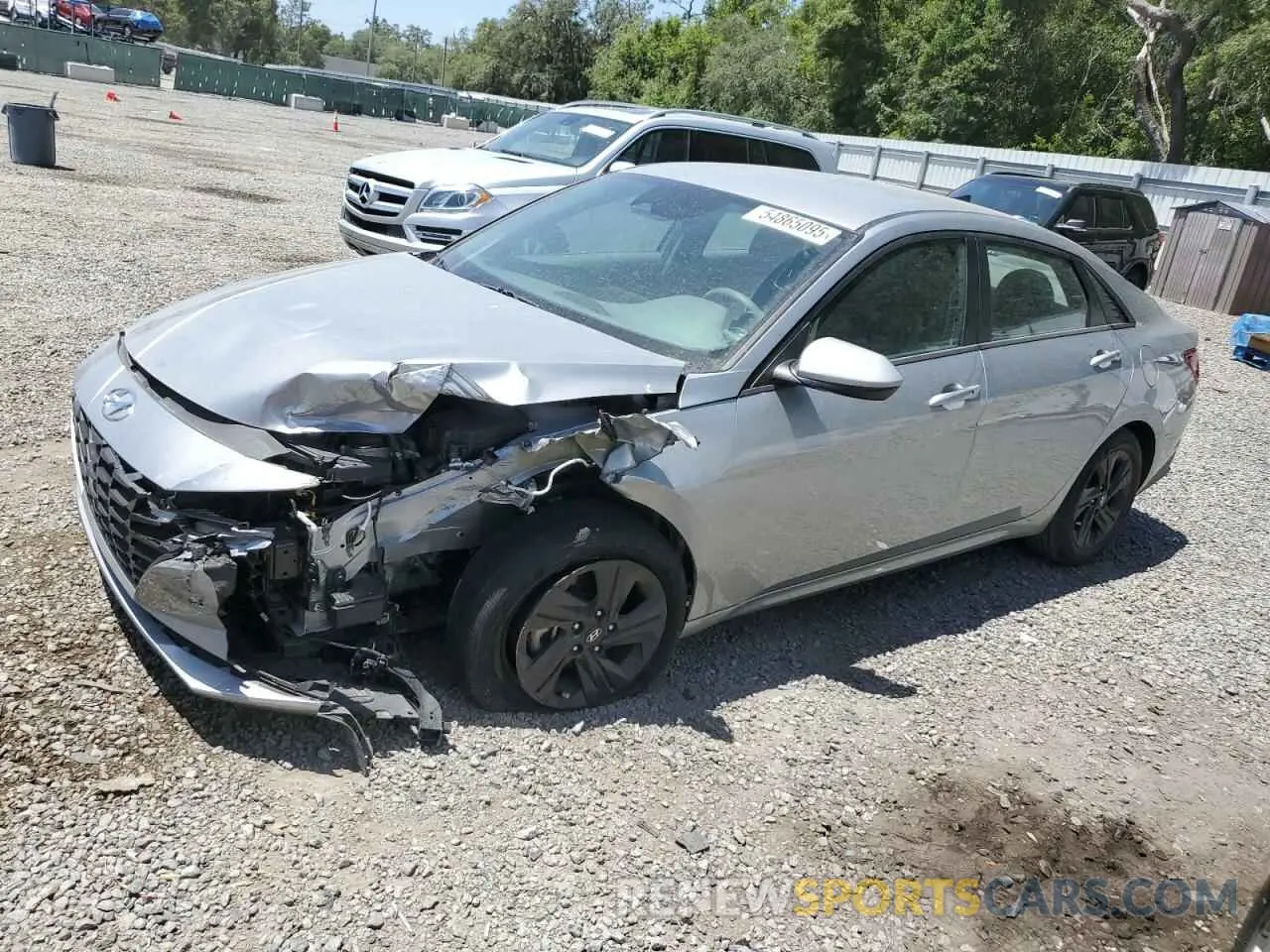 1 Photograph of a damaged car 5NPLM4AG7MH027970 HYUNDAI ELANTRA 2021