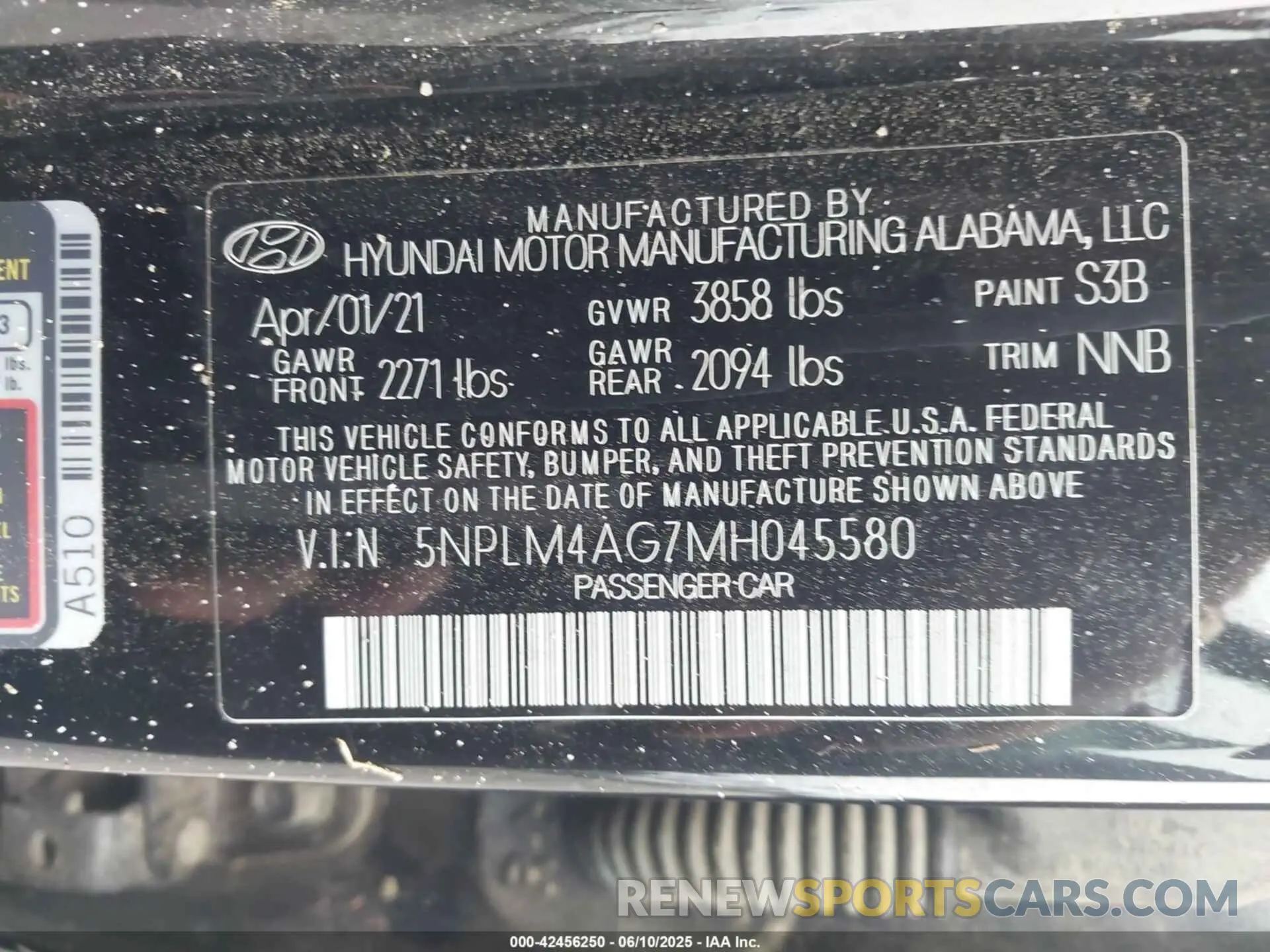 9 Photograph of a damaged car 5NPLM4AG7MH045580 HYUNDAI ELANTRA 2021