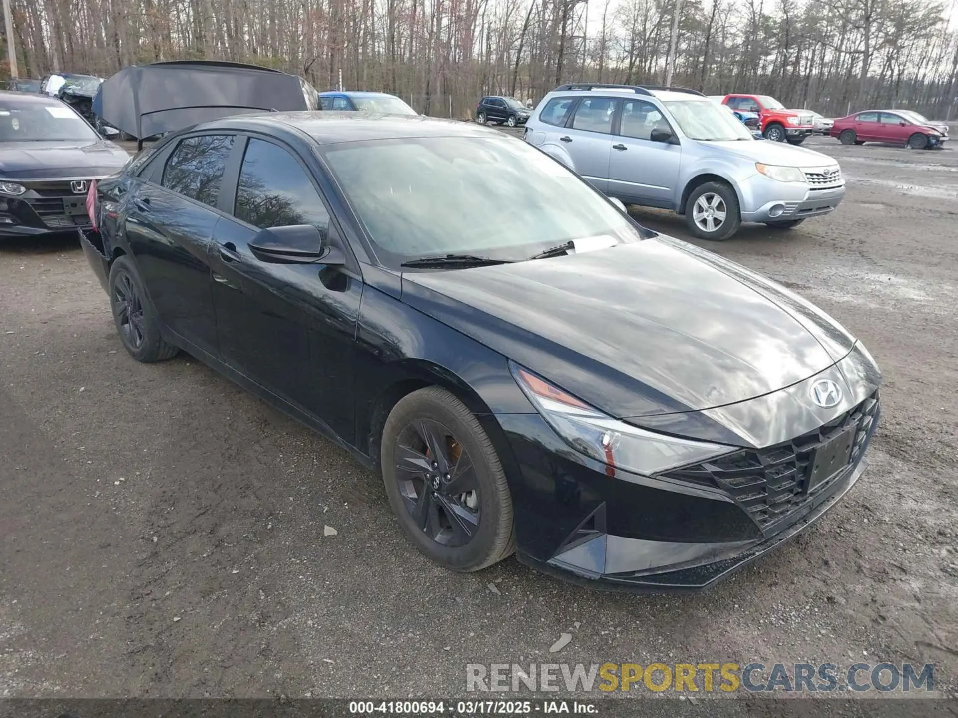 1 Photograph of a damaged car 5NPLM4AG8MH031333 HYUNDAI ELANTRA 2021