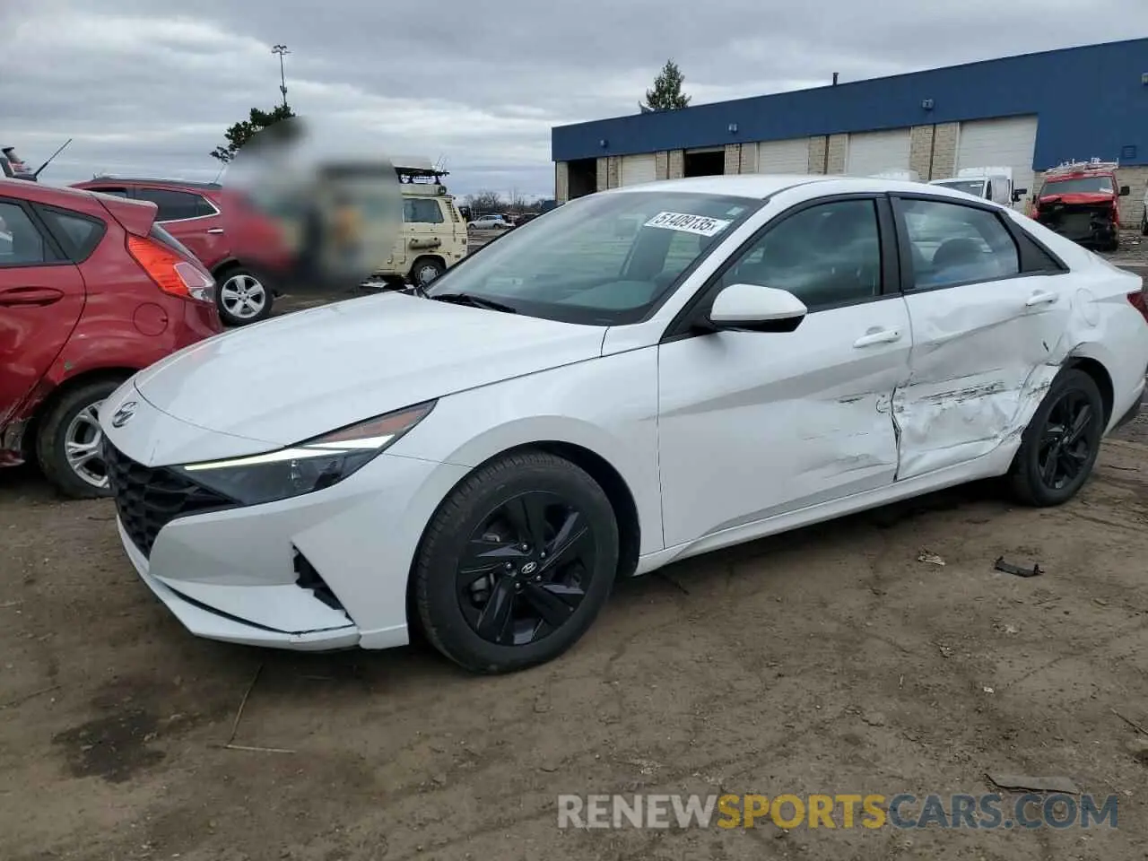 1 Photograph of a damaged car 5NPLM4AG8MH031414 HYUNDAI ELANTRA 2021