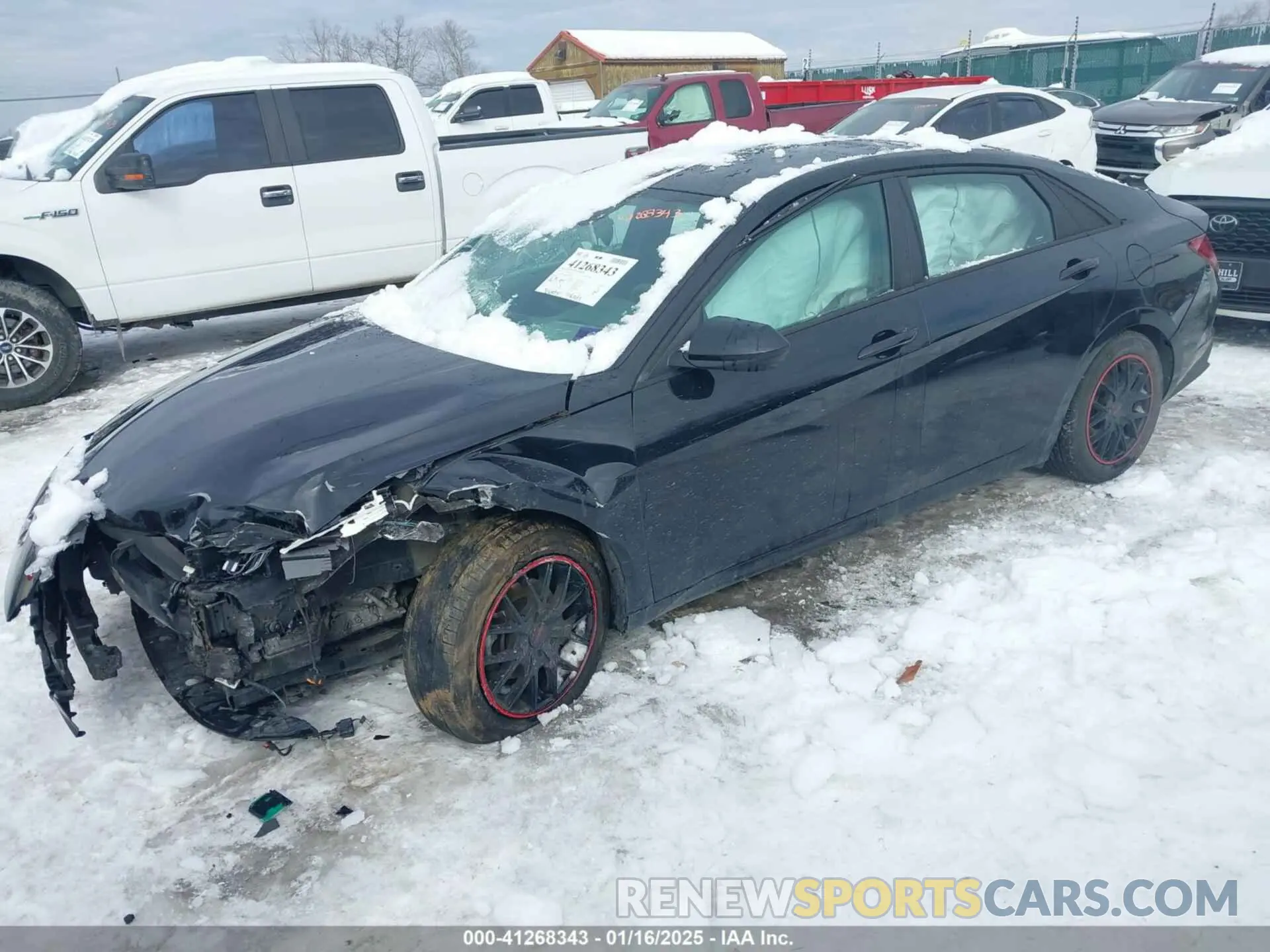 2 Photograph of a damaged car 5NPLM4AG9MH003332 HYUNDAI ELANTRA 2021