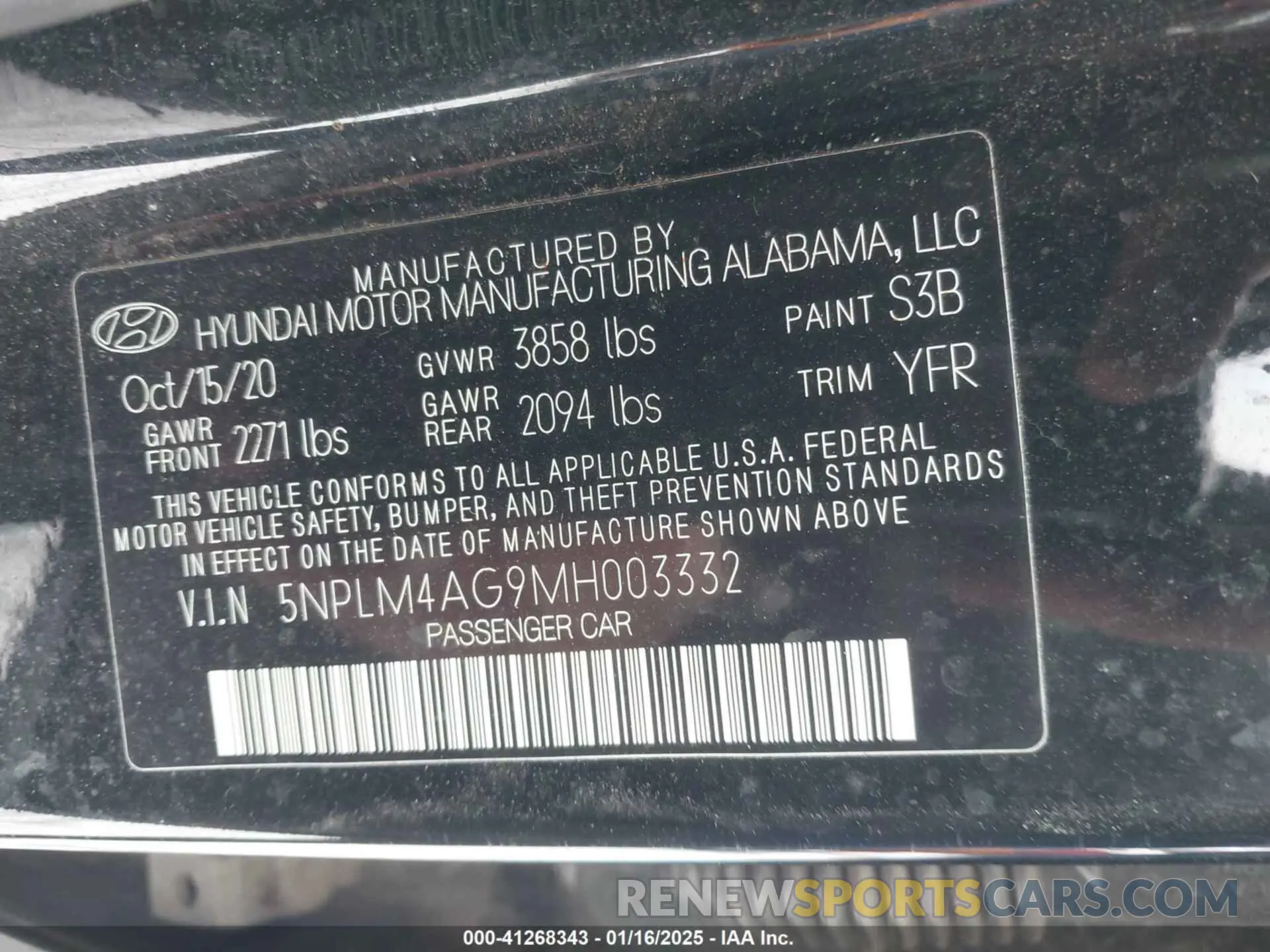 9 Photograph of a damaged car 5NPLM4AG9MH003332 HYUNDAI ELANTRA 2021