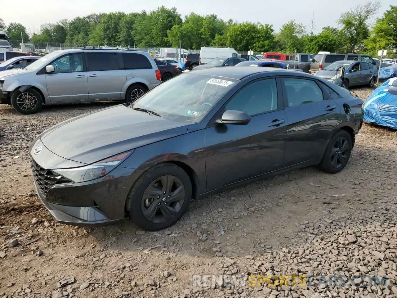 1 Photograph of a damaged car 5NPLM4AG9MH004285 HYUNDAI ELANTRA 2021