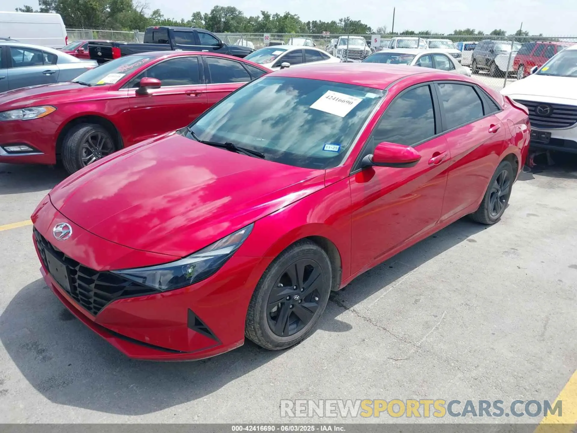 2 Photograph of a damaged car 5NPLM4AG9MH006408 HYUNDAI ELANTRA 2021