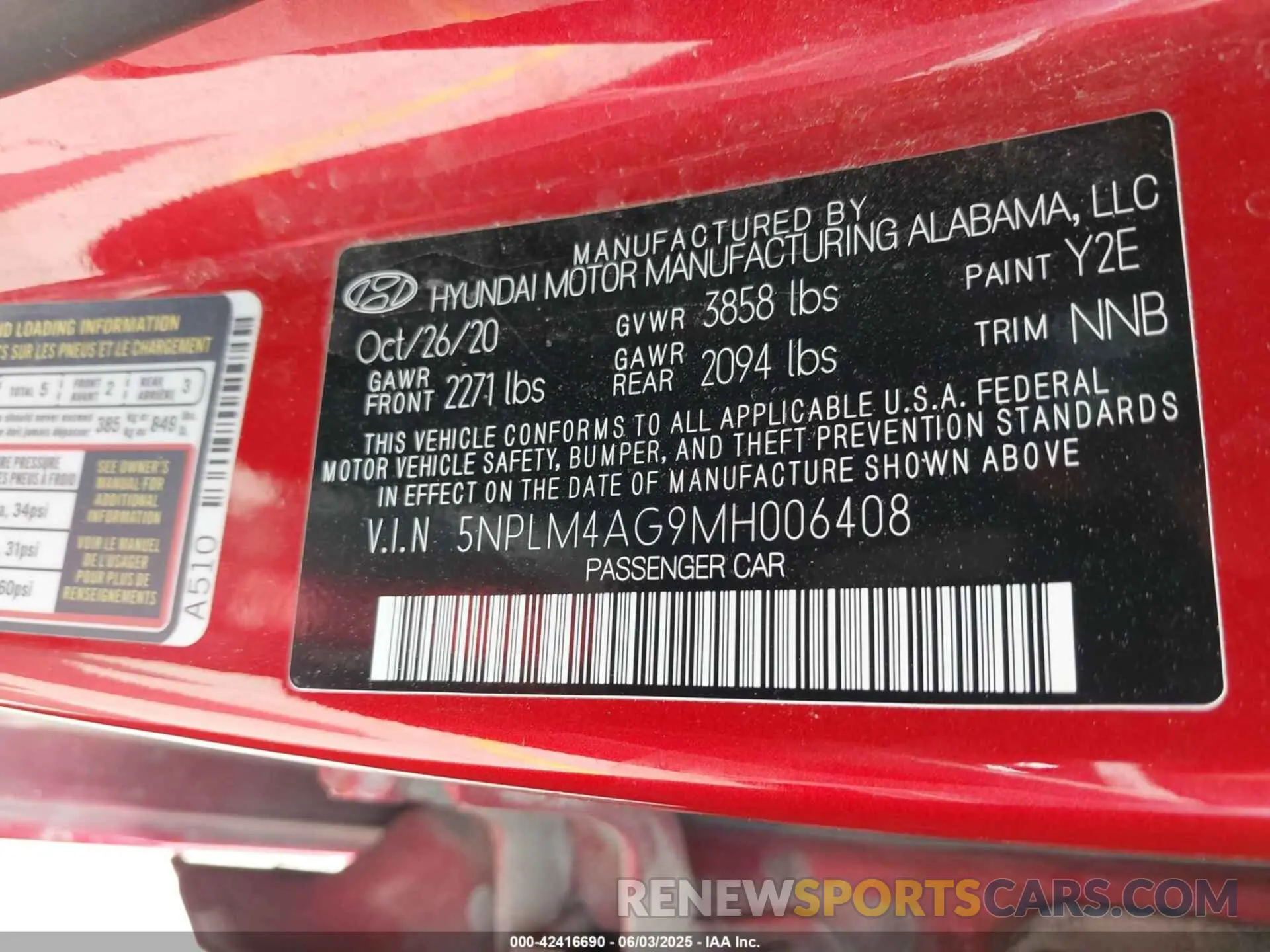 9 Photograph of a damaged car 5NPLM4AG9MH006408 HYUNDAI ELANTRA 2021