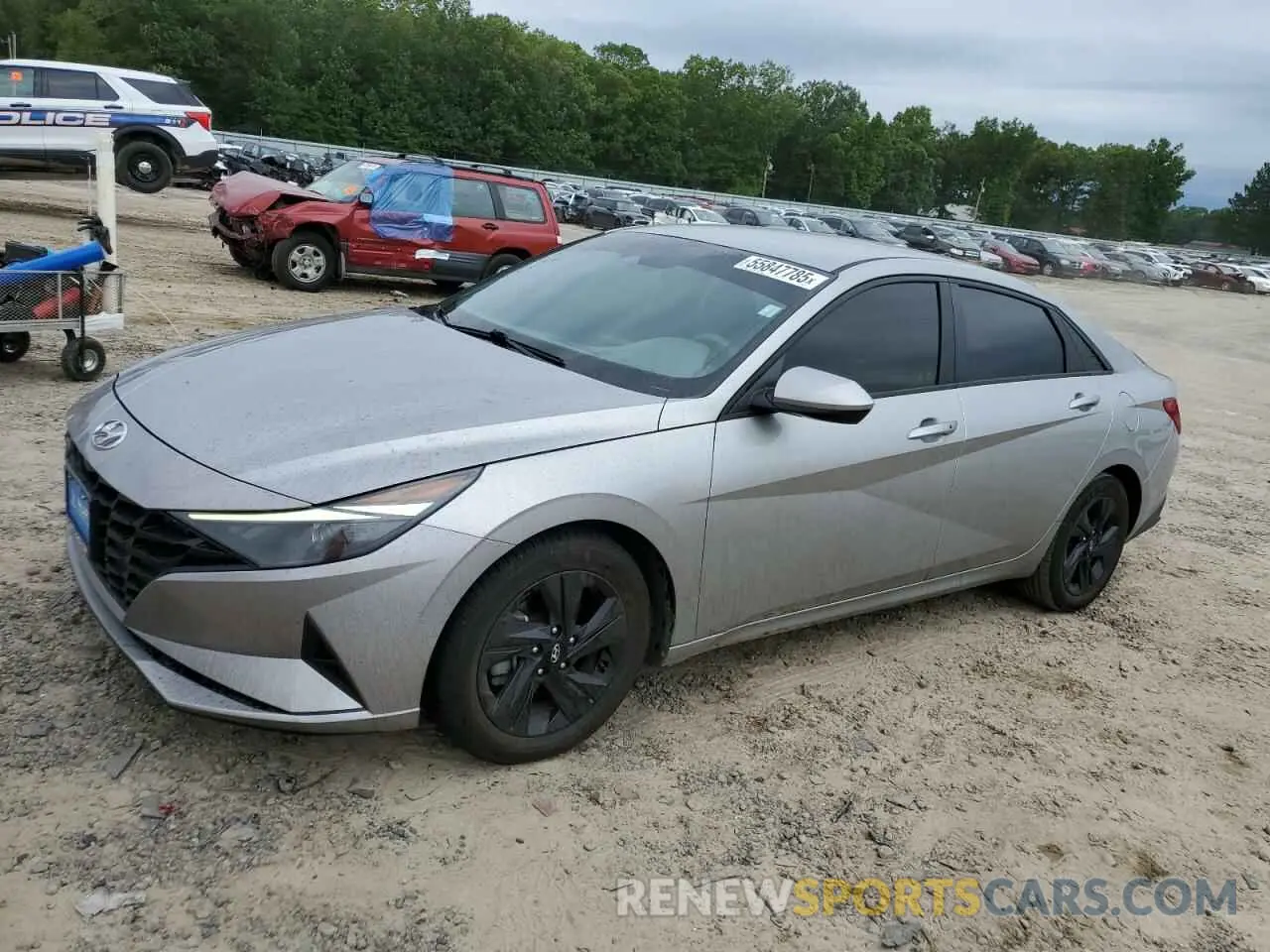 1 Photograph of a damaged car 5NPLM4AG9MH008109 HYUNDAI ELANTRA 2021