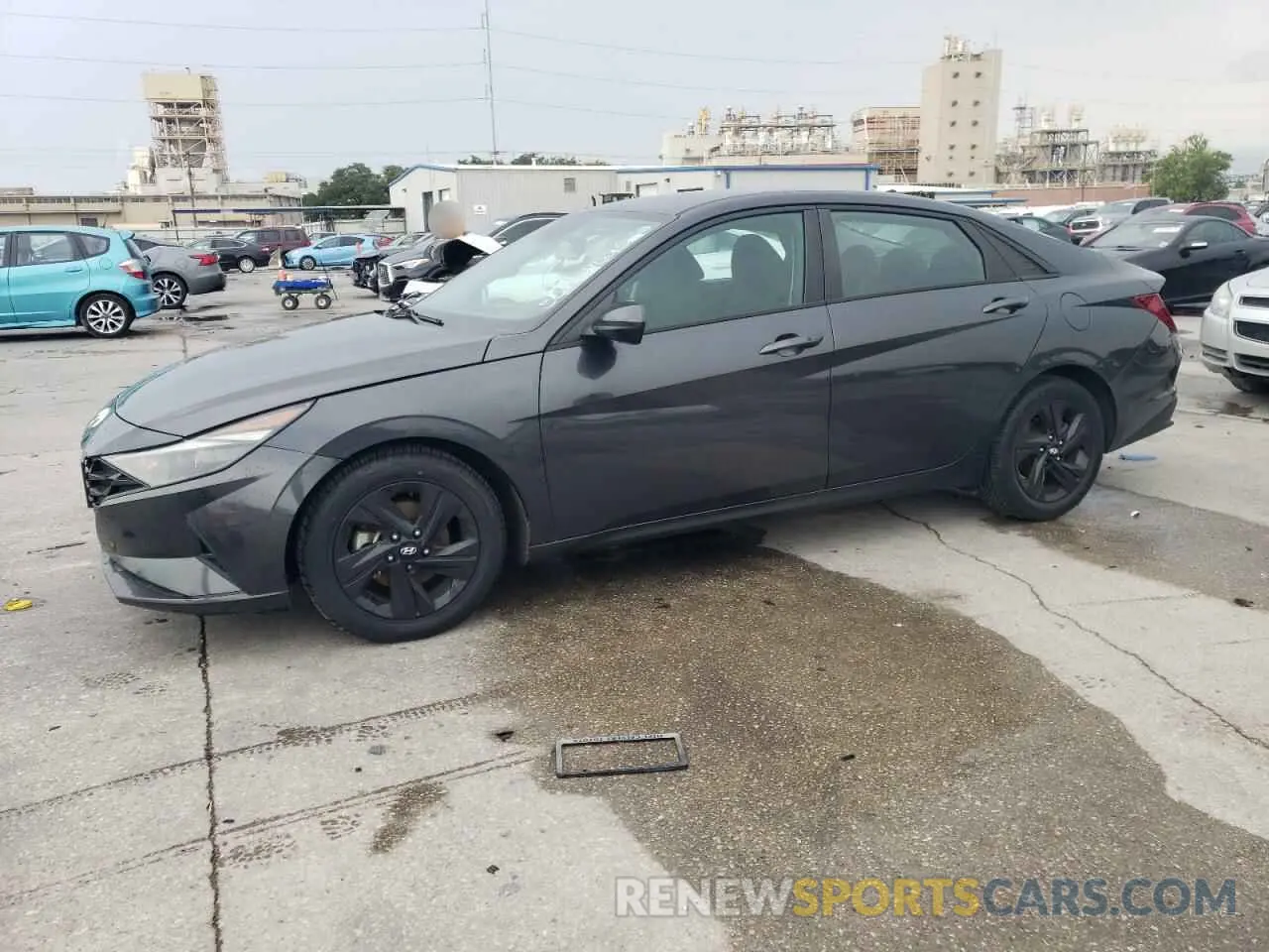 1 Photograph of a damaged car 5NPLM4AG9MH012838 HYUNDAI ELANTRA 2021