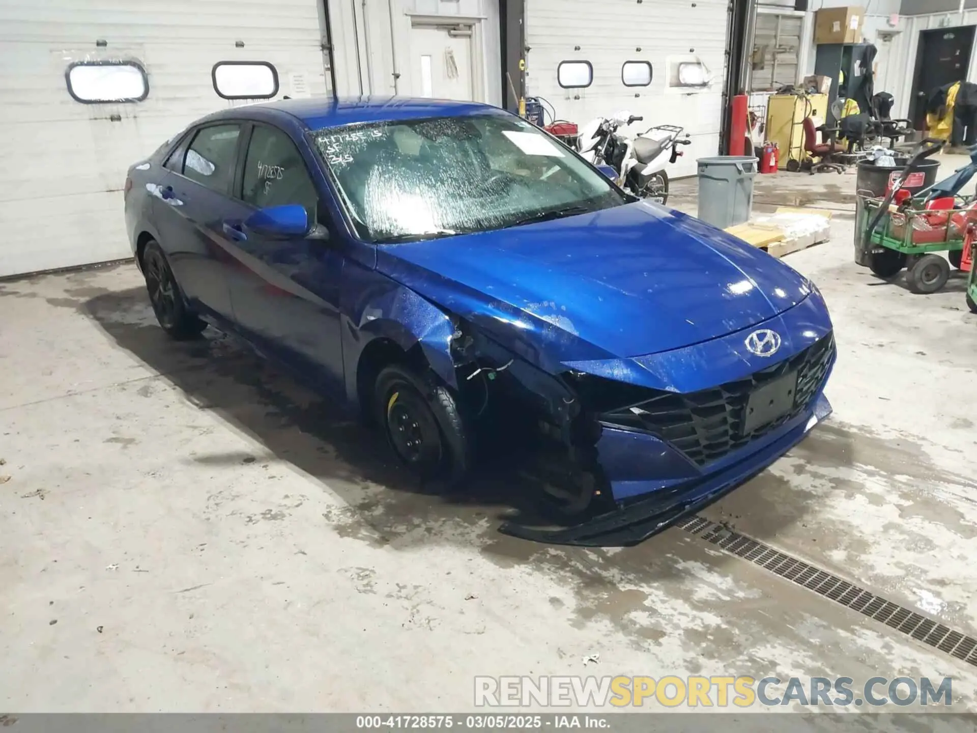 1 Photograph of a damaged car 5NPLM4AGXMH001184 HYUNDAI ELANTRA 2021
