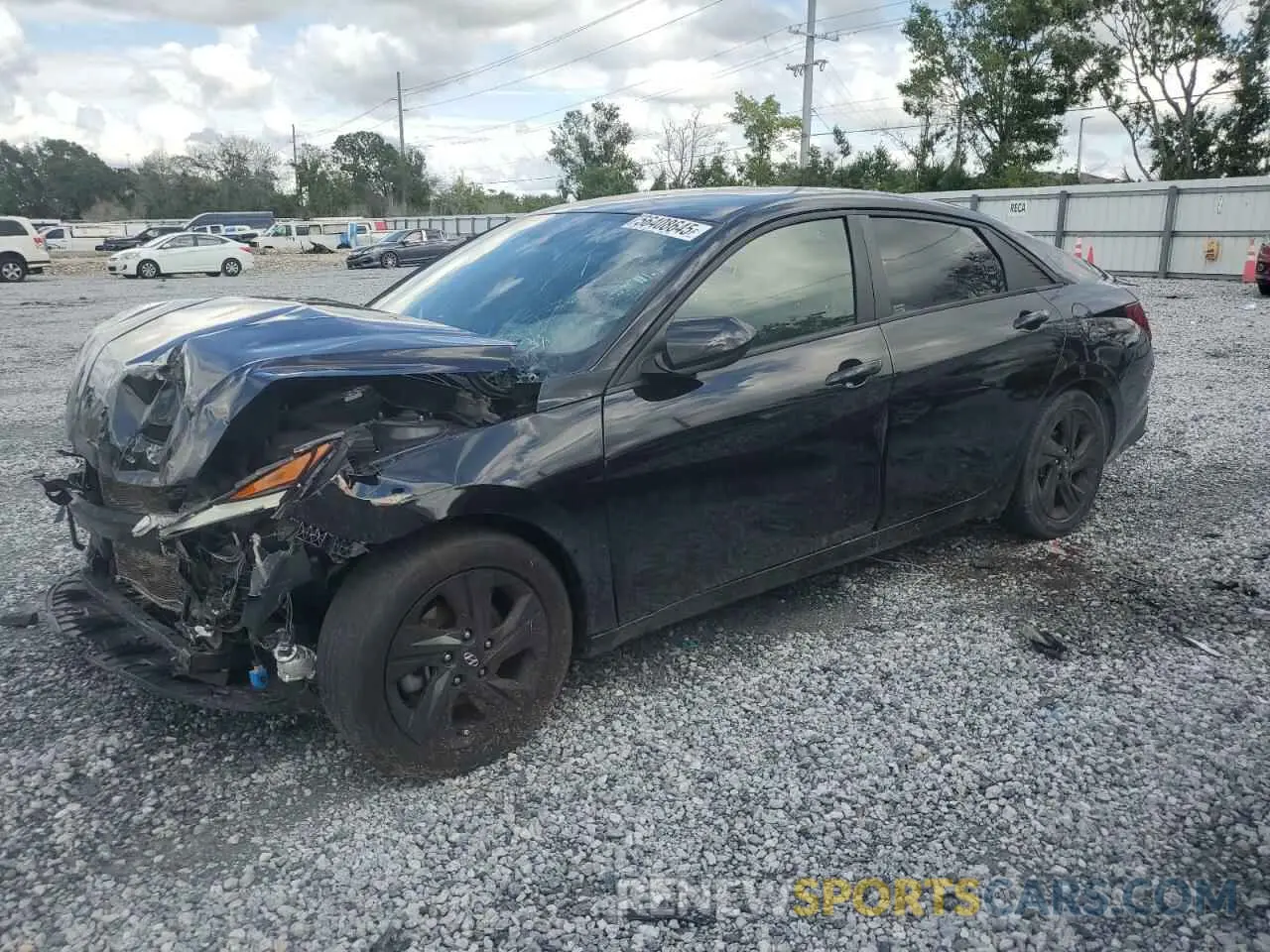 1 Photograph of a damaged car 5NPLM4AGXMH021287 HYUNDAI ELANTRA 2021