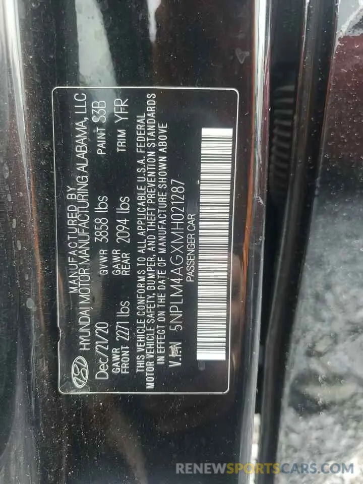 13 Photograph of a damaged car 5NPLM4AGXMH021287 HYUNDAI ELANTRA 2021