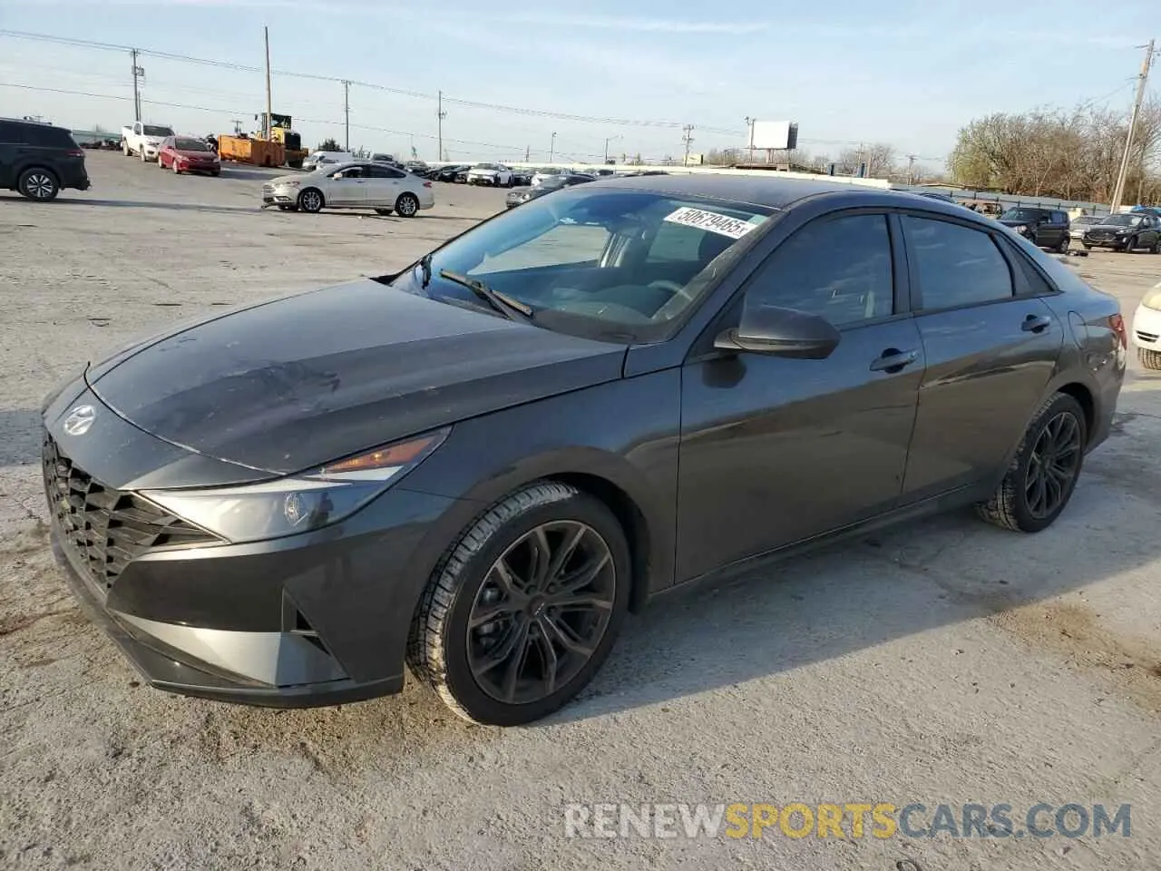 1 Photograph of a damaged car 5NPLM4AGXMH025713 HYUNDAI ELANTRA 2021
