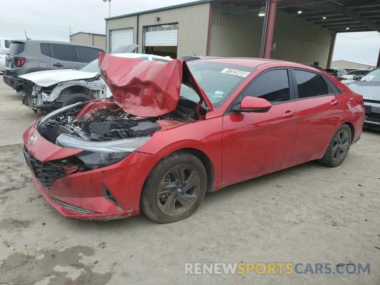 1 Photograph of a damaged car 5NPLM4AGXMH033701 HYUNDAI ELANTRA 2021