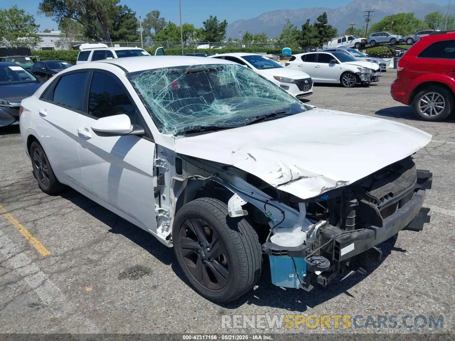 1 Photograph of a damaged car 5NPLM4AGXMH051177 HYUNDAI ELANTRA 2021