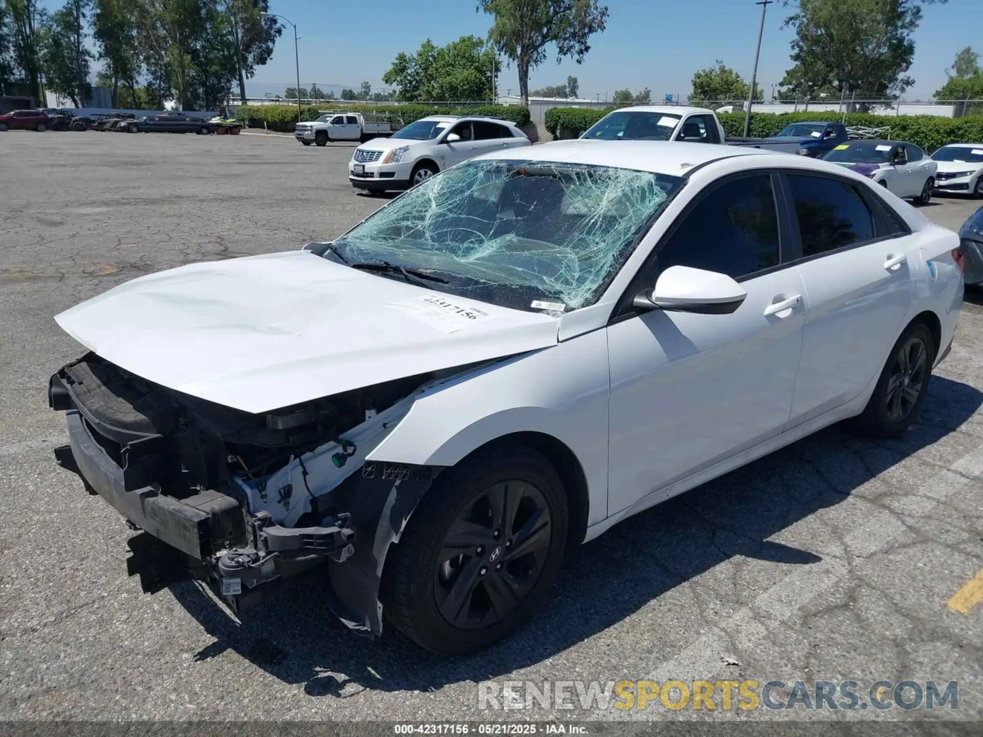 2 Photograph of a damaged car 5NPLM4AGXMH051177 HYUNDAI ELANTRA 2021