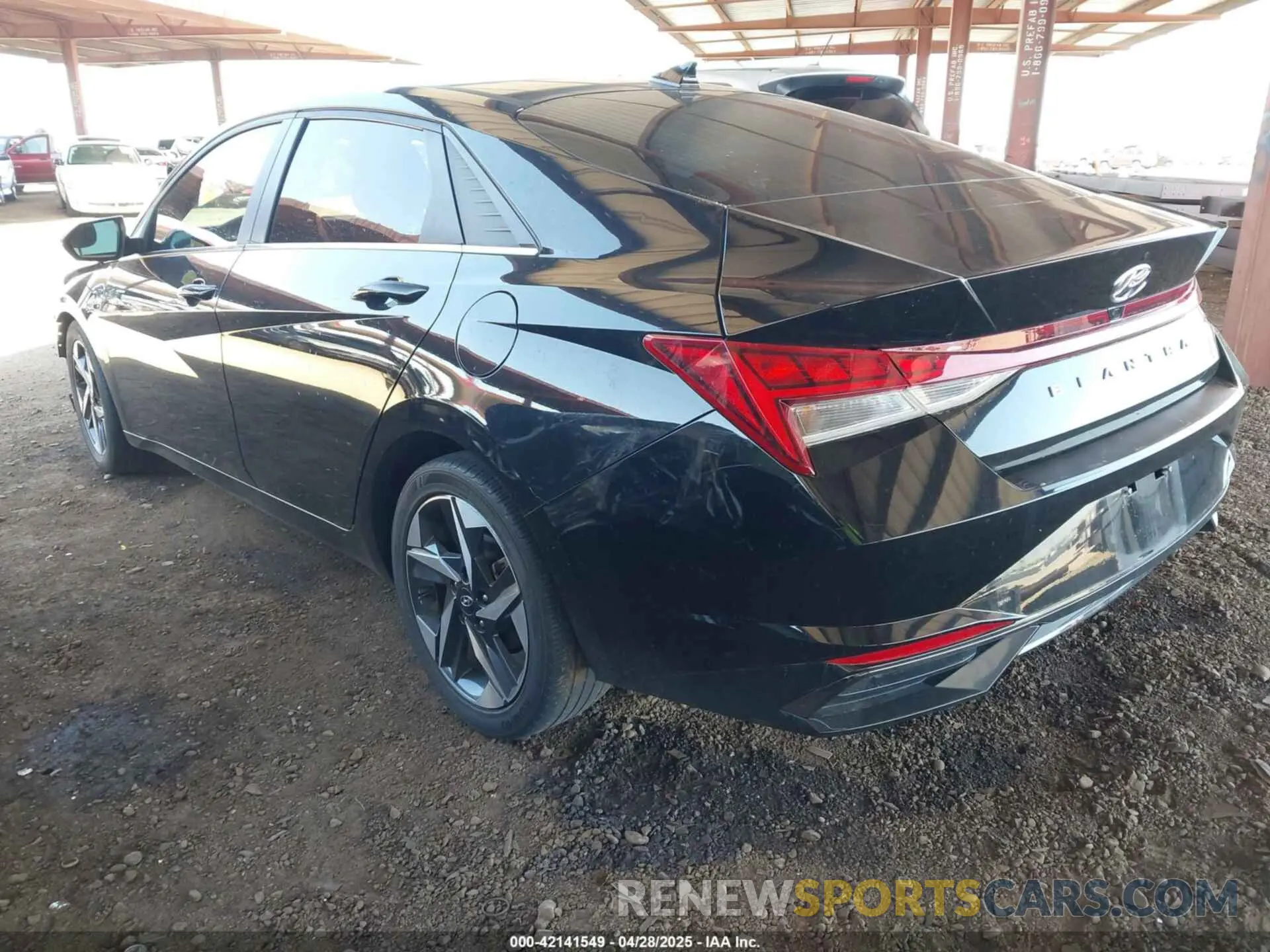3 Photograph of a damaged car 5NPLN4AG0MH026978 HYUNDAI ELANTRA 2021