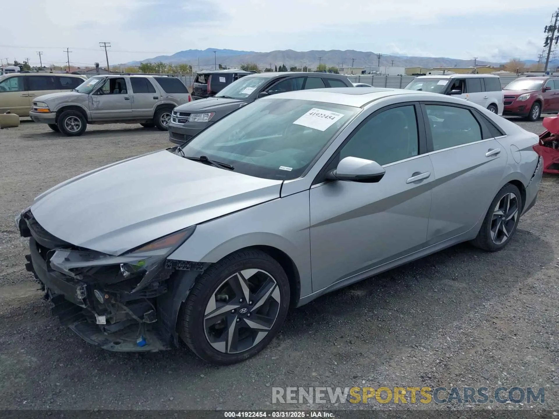 2 Photograph of a damaged car 5NPLN4AG1MH005928 HYUNDAI ELANTRA 2021