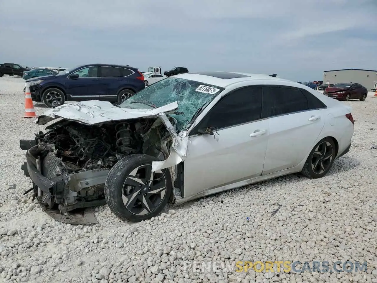 1 Photograph of a damaged car 5NPLN4AG1MH014466 HYUNDAI ELANTRA 2021
