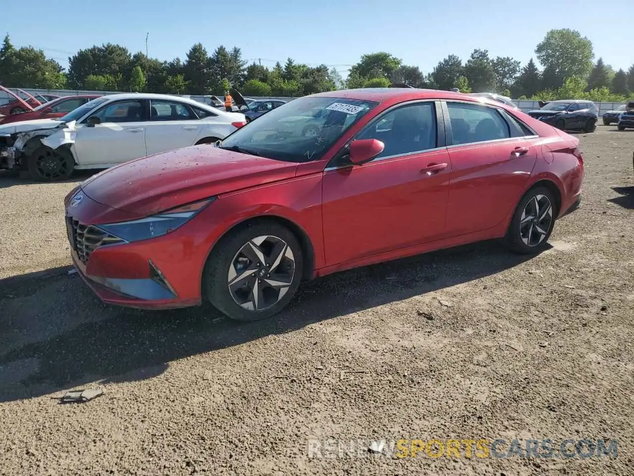 1 Photograph of a damaged car 5NPLN4AG1MH031140 HYUNDAI ELANTRA 2021