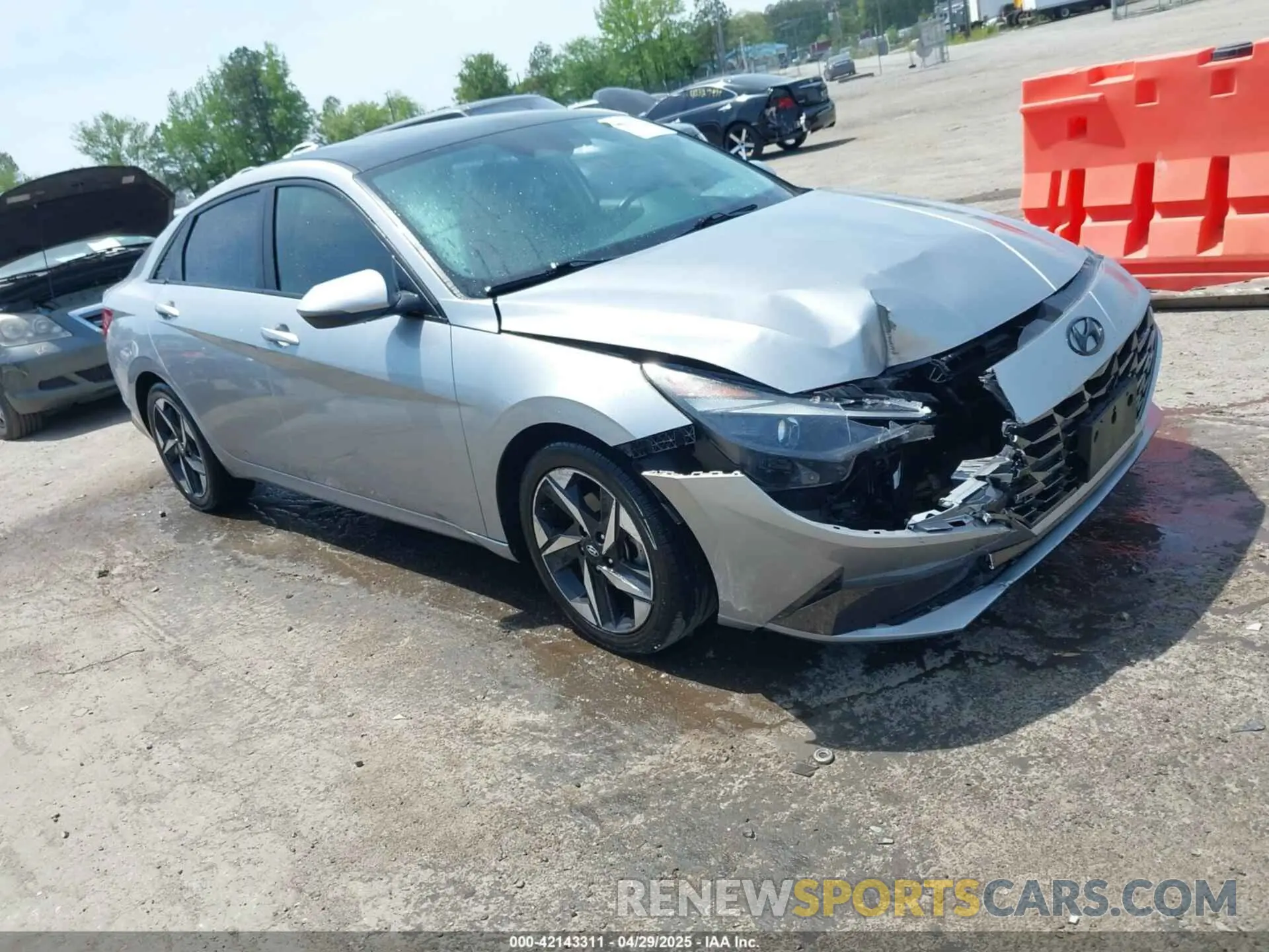 1 Photograph of a damaged car 5NPLN4AG1MH043336 HYUNDAI ELANTRA 2021