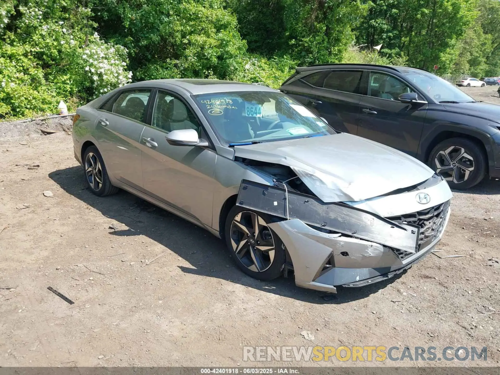1 Photograph of a damaged car 5NPLN4AG2MH025301 HYUNDAI ELANTRA 2021