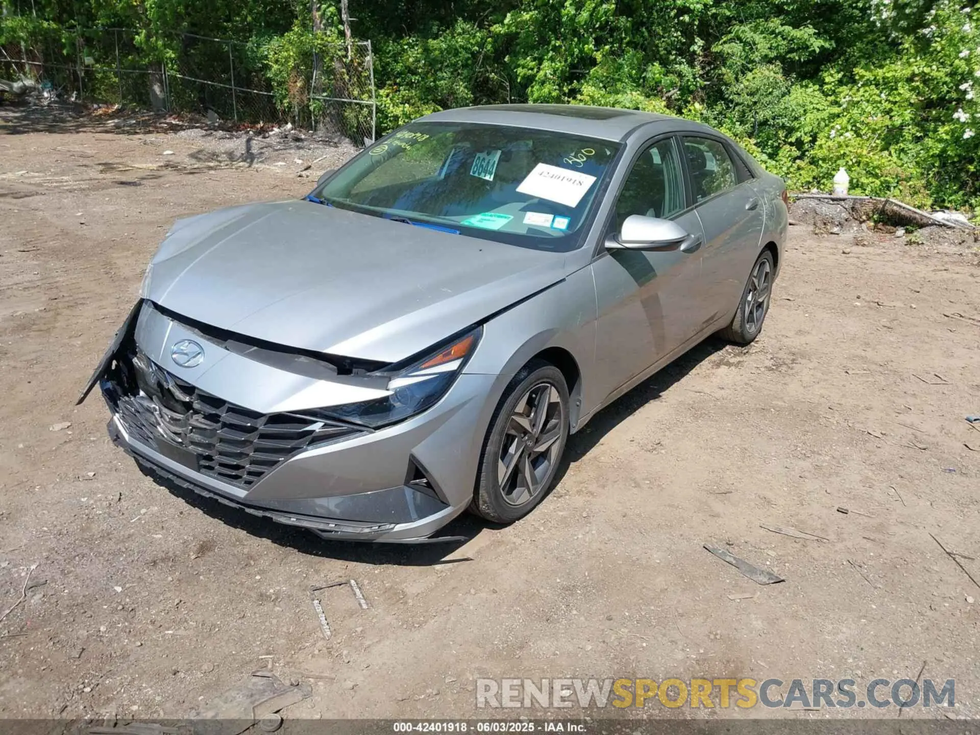 2 Photograph of a damaged car 5NPLN4AG2MH025301 HYUNDAI ELANTRA 2021