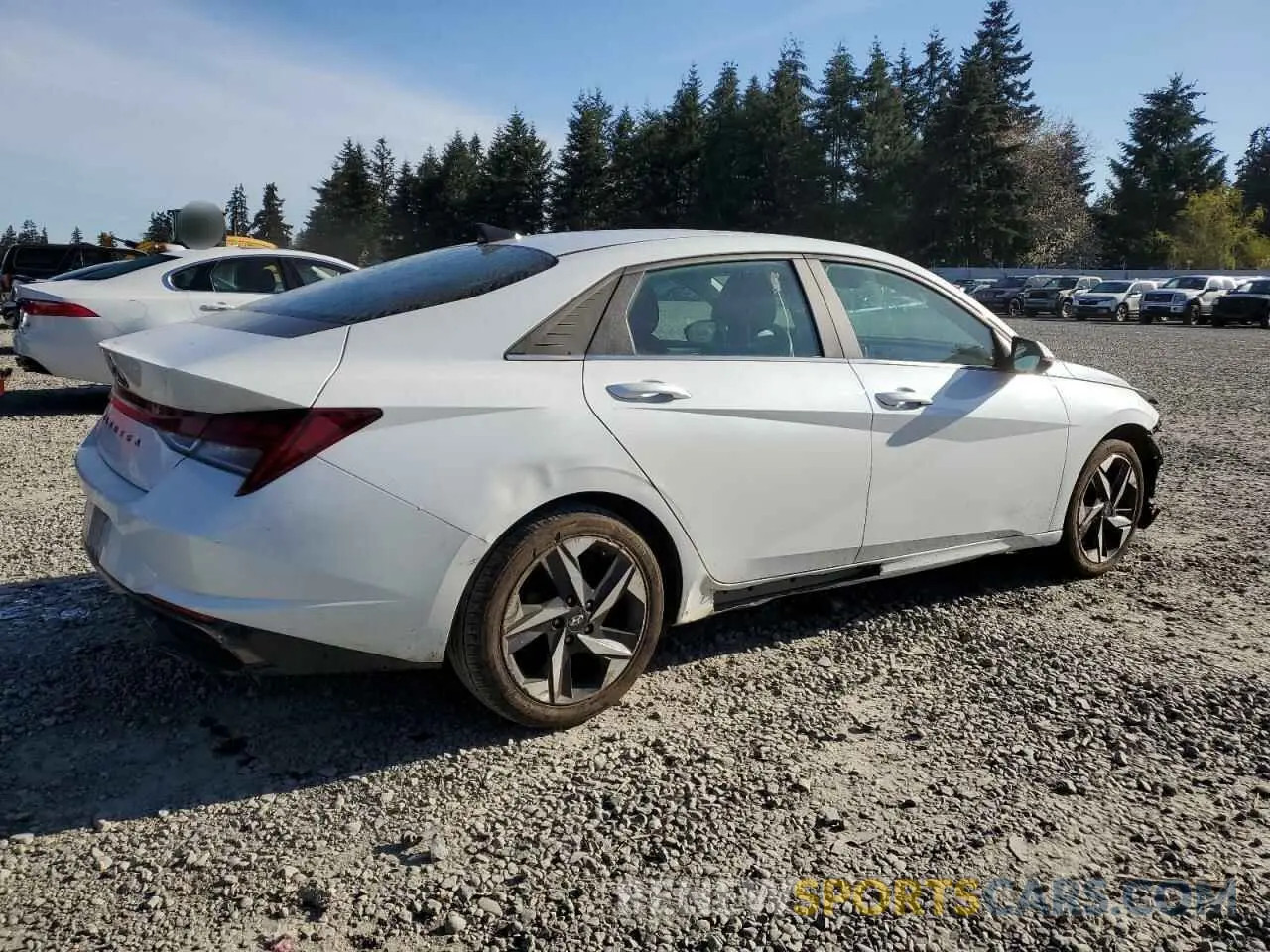3 Photograph of a damaged car 5NPLN4AG3MH043693 HYUNDAI ELANTRA 2021