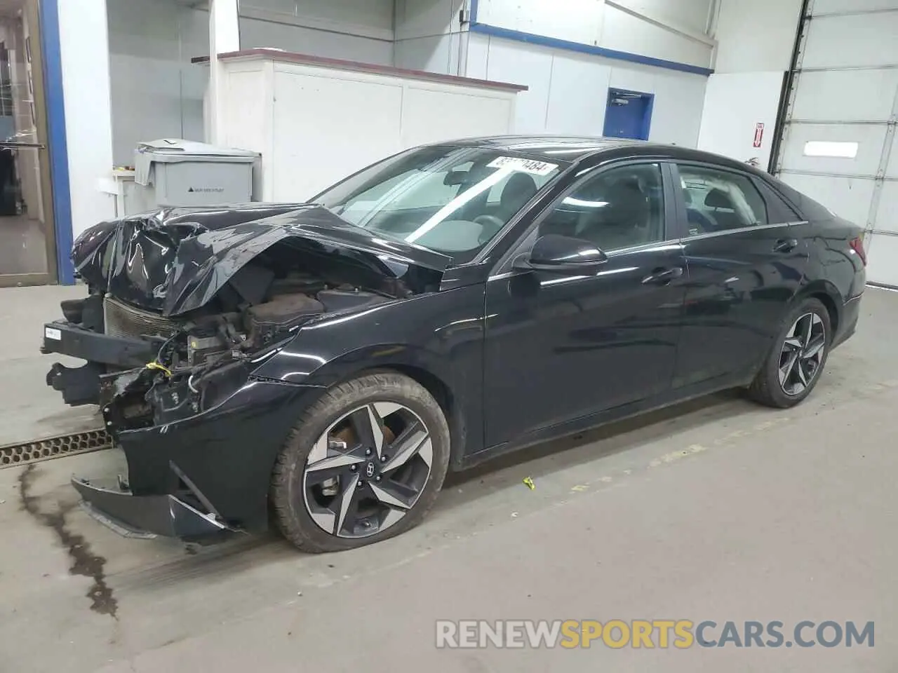 1 Photograph of a damaged car 5NPLN4AG4MH007723 HYUNDAI ELANTRA 2021