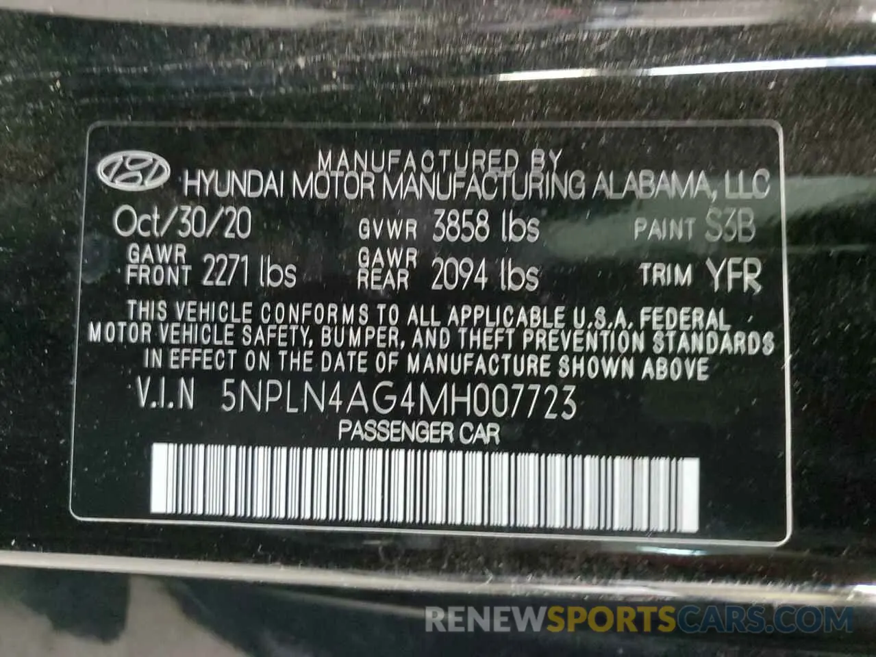 15 Photograph of a damaged car 5NPLN4AG4MH007723 HYUNDAI ELANTRA 2021