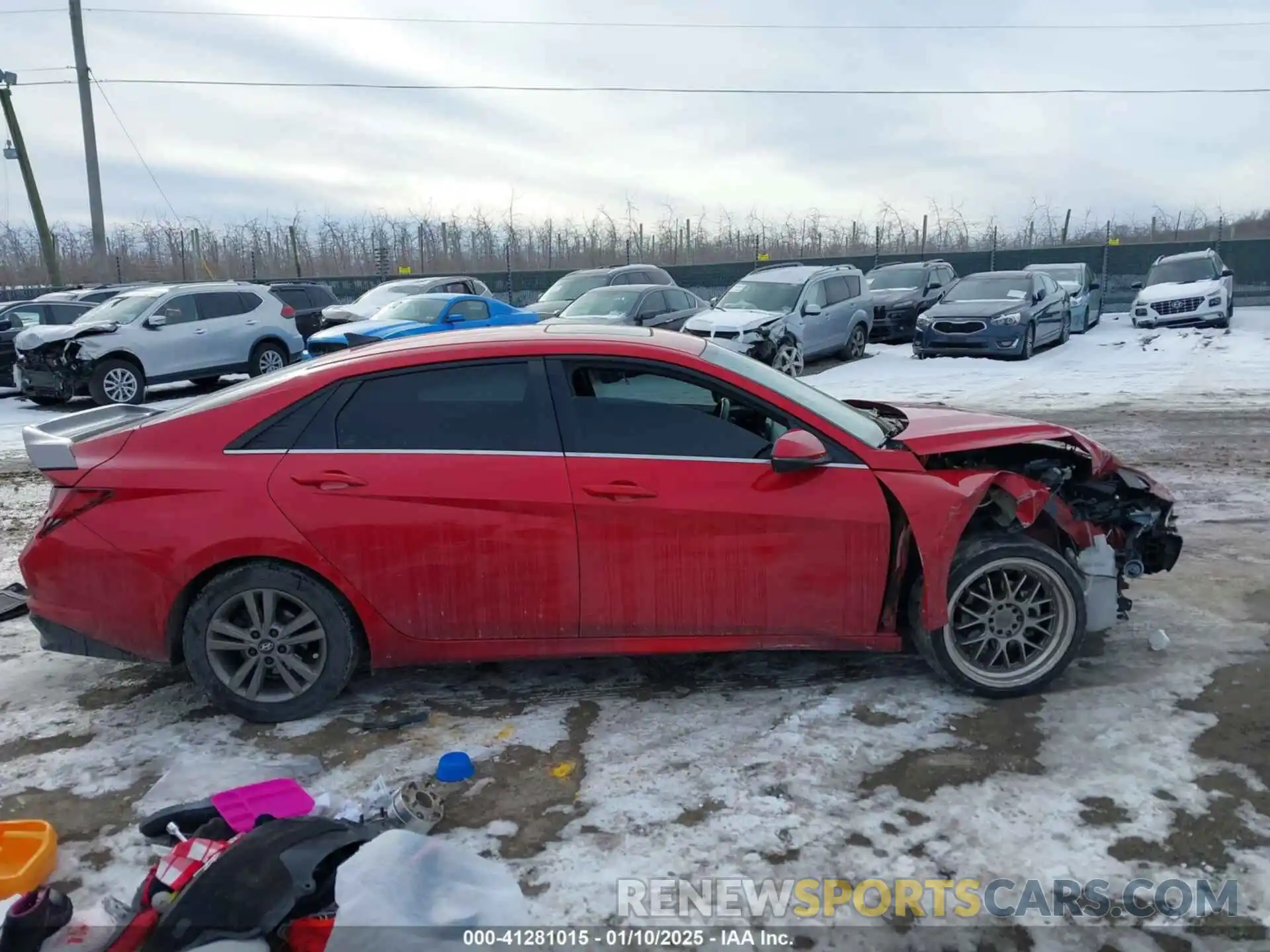 13 Photograph of a damaged car 5NPLN4AG5MH006936 HYUNDAI ELANTRA 2021