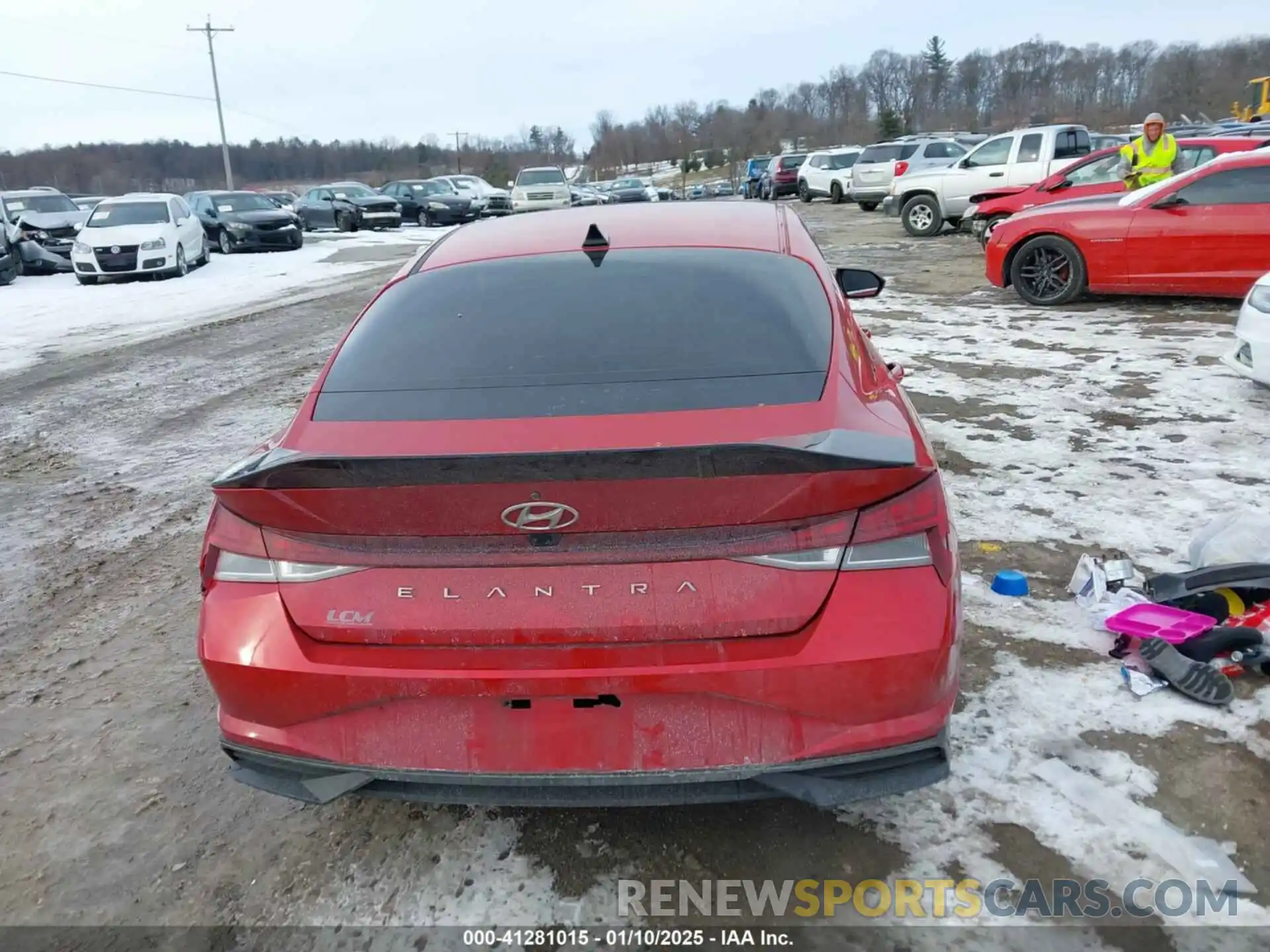 16 Photograph of a damaged car 5NPLN4AG5MH006936 HYUNDAI ELANTRA 2021