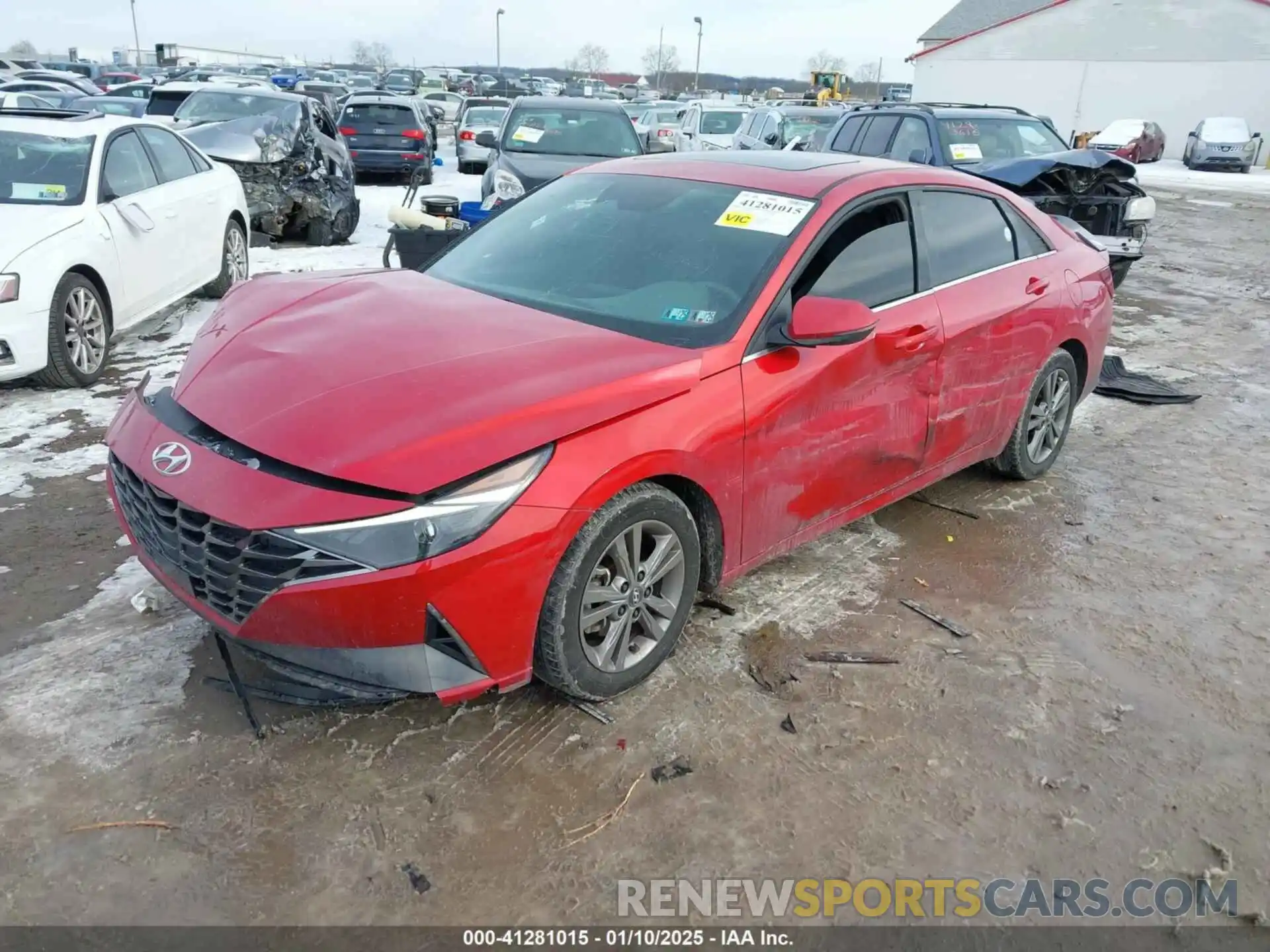 2 Photograph of a damaged car 5NPLN4AG5MH006936 HYUNDAI ELANTRA 2021