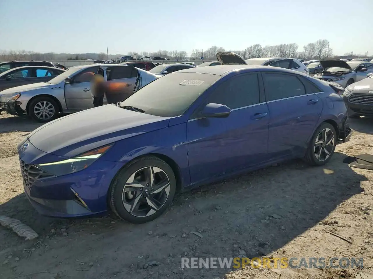 1 Photograph of a damaged car 5NPLN4AG5MH028242 HYUNDAI ELANTRA 2021