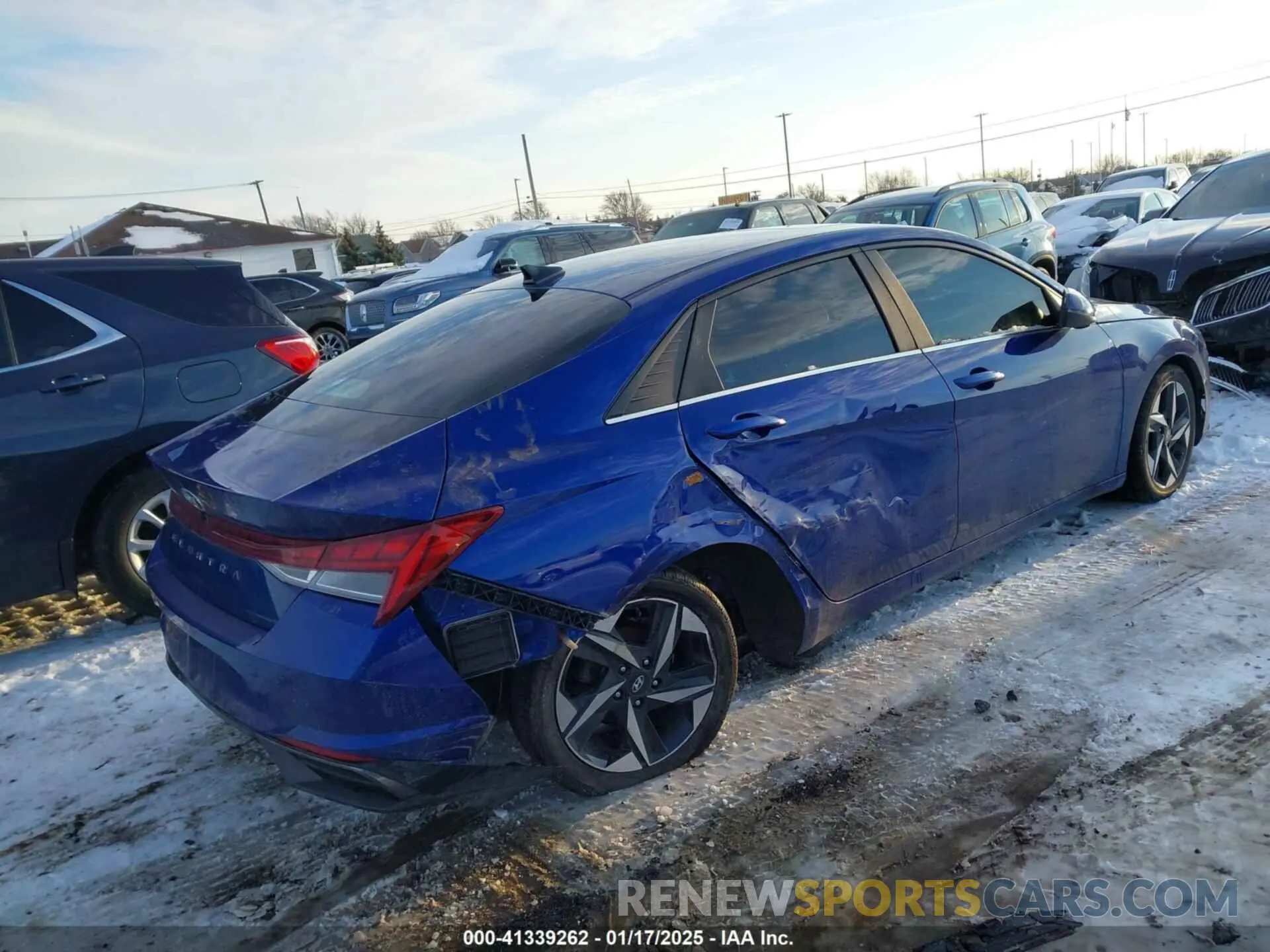 4 Photograph of a damaged car 5NPLN4AG6MH011773 HYUNDAI ELANTRA 2021
