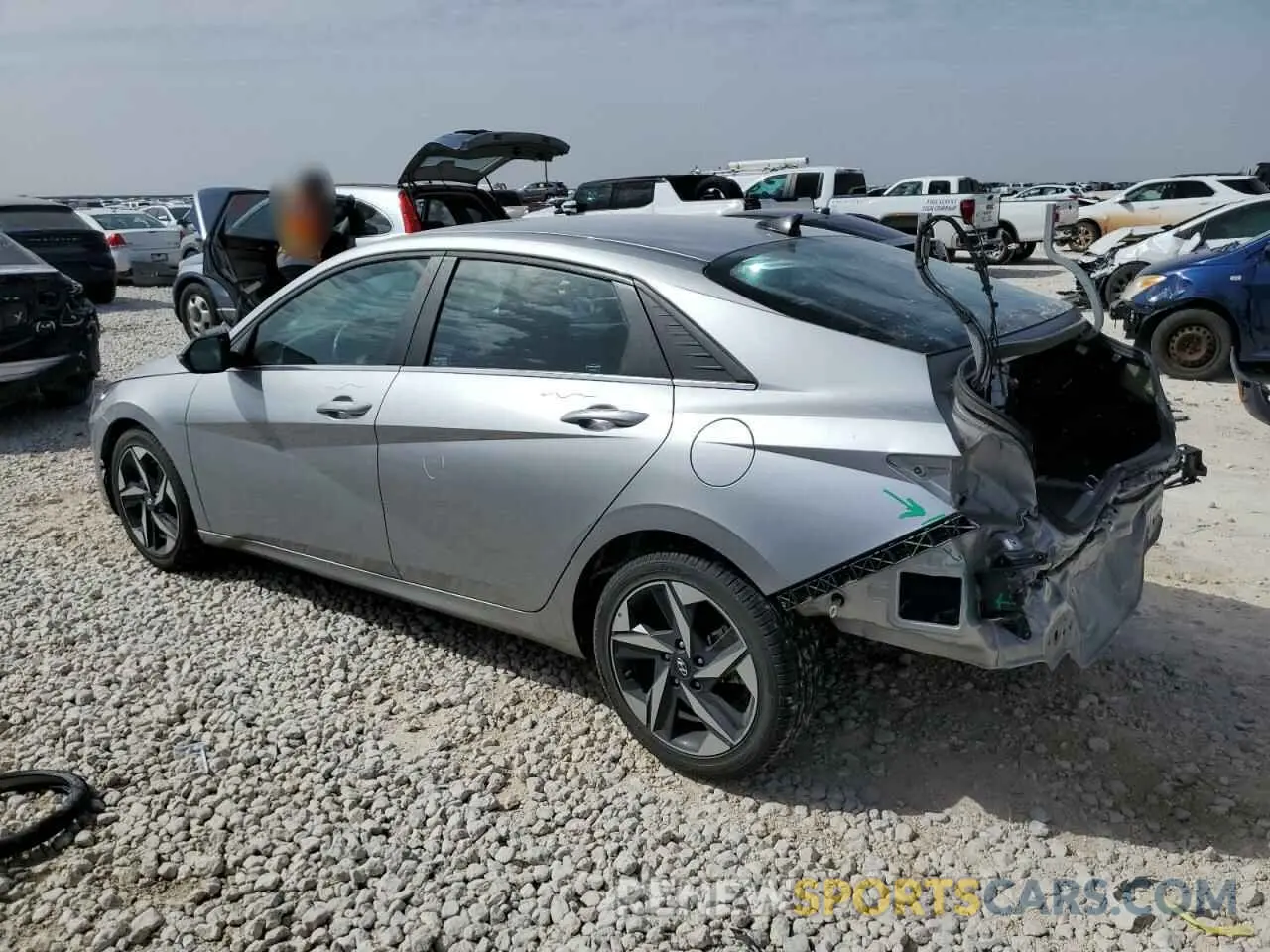 2 Photograph of a damaged car 5NPLN4AG6MH023633 HYUNDAI ELANTRA 2021