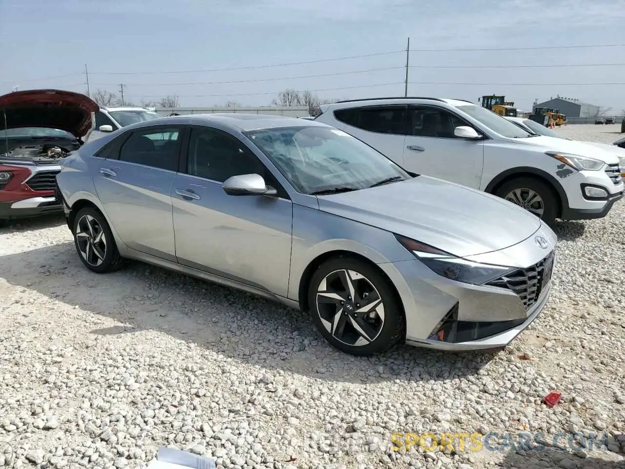 4 Photograph of a damaged car 5NPLN4AG6MH023633 HYUNDAI ELANTRA 2021