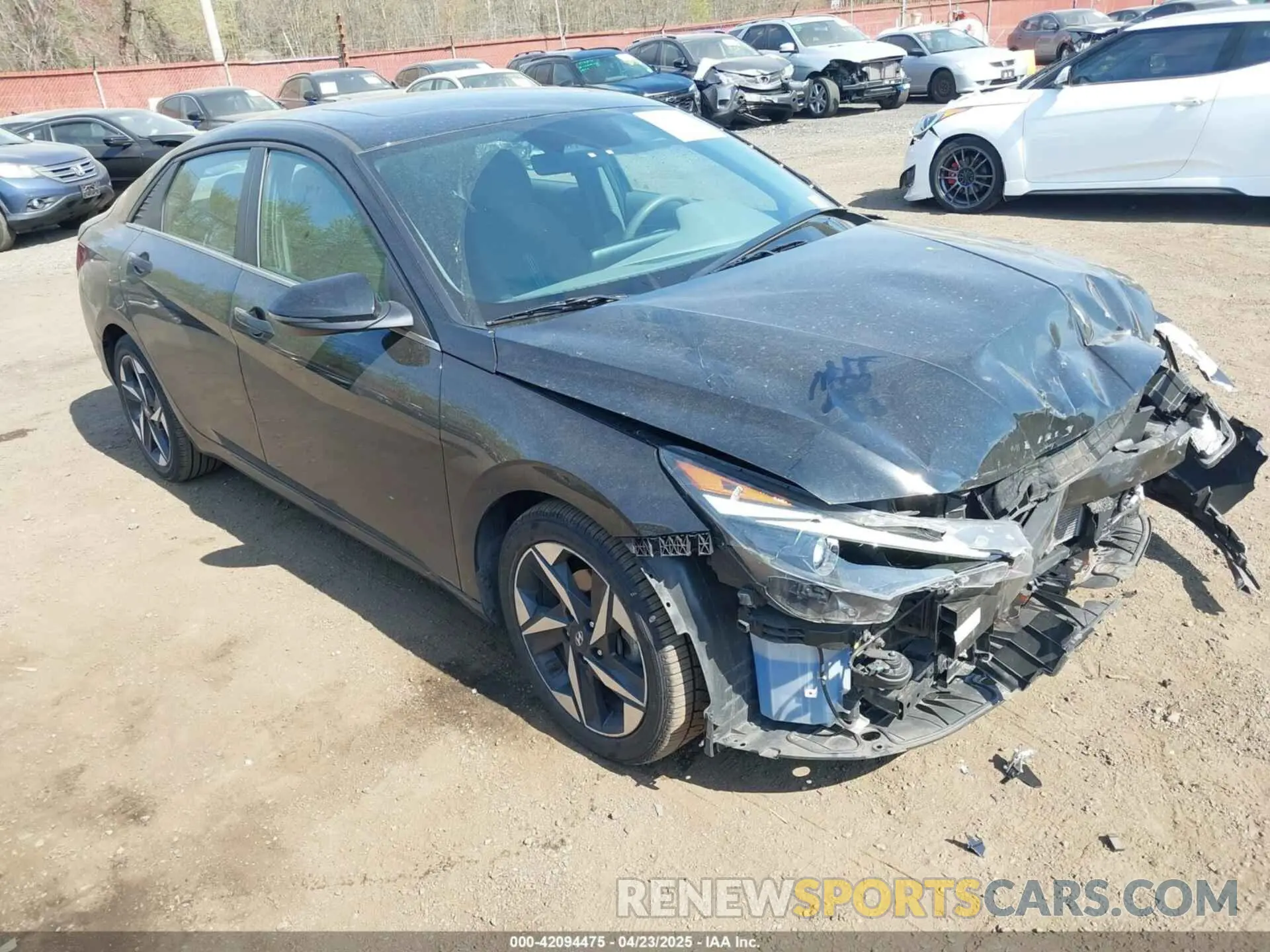 1 Photograph of a damaged car 5NPLN4AG8MH008776 HYUNDAI ELANTRA 2021