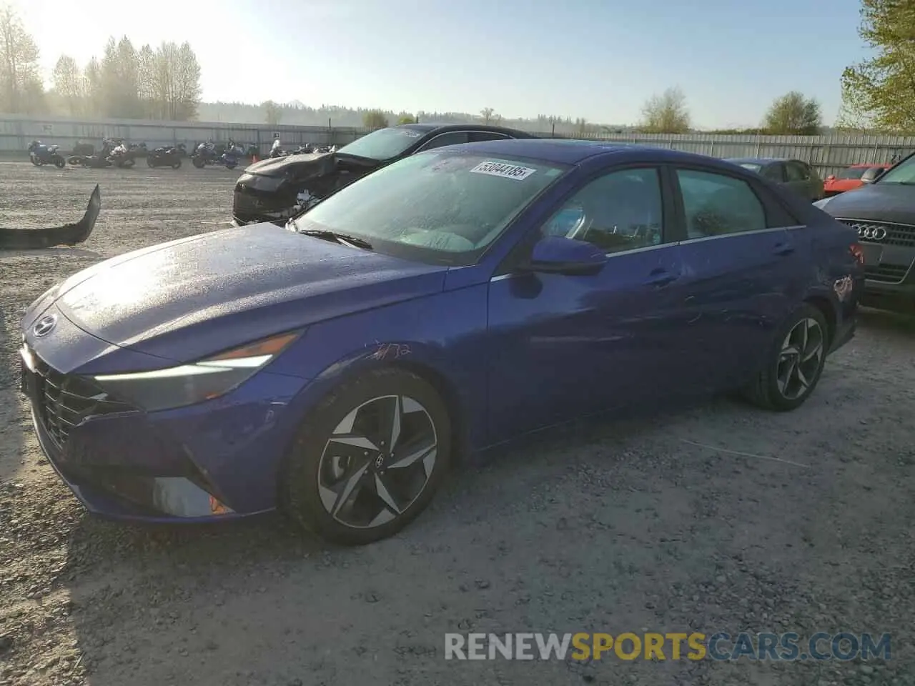 1 Photograph of a damaged car 5NPLN4AG9MH007202 HYUNDAI ELANTRA 2021
